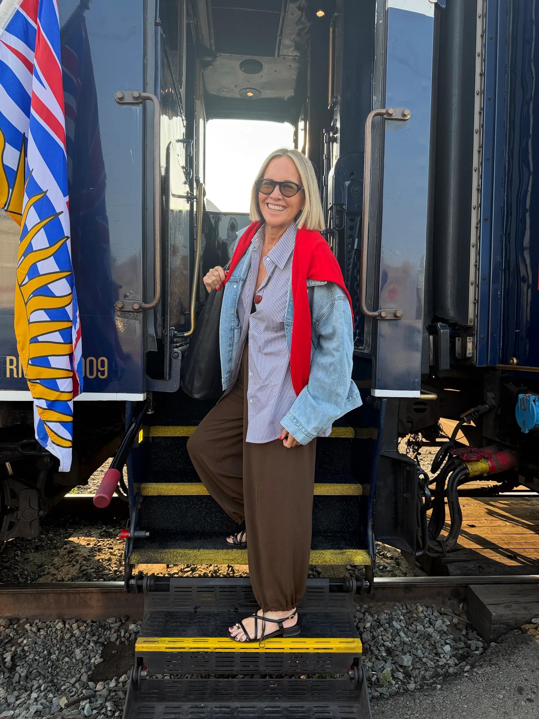 Influencer photo from Nikki @stylingyou travelling Canada with TM - Rocky Mountaineer train journey