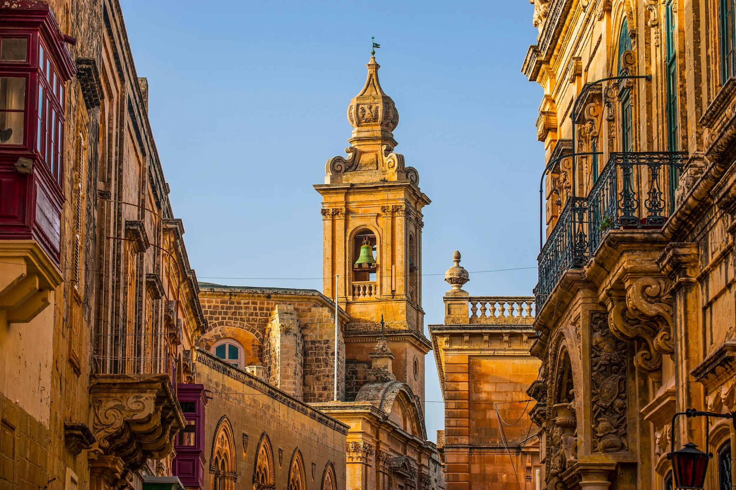 The town of Mdina, Malta