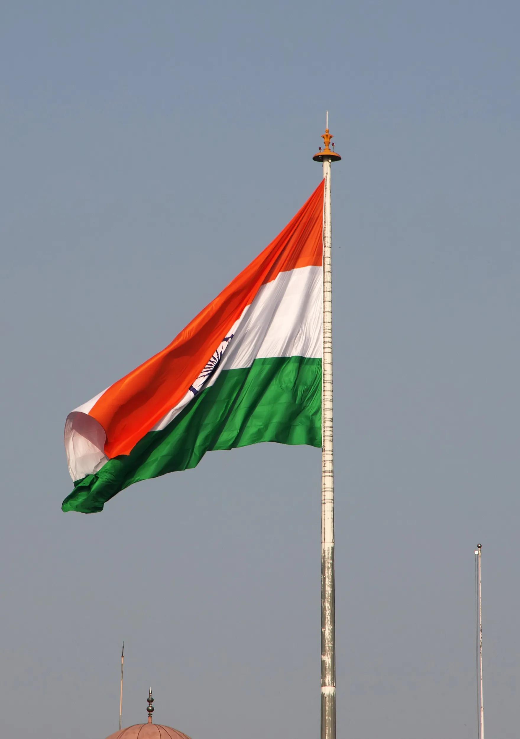 Daily India and Pakistan Wagah border-crossing ceremony, Wagah, Attari, Punjab, India