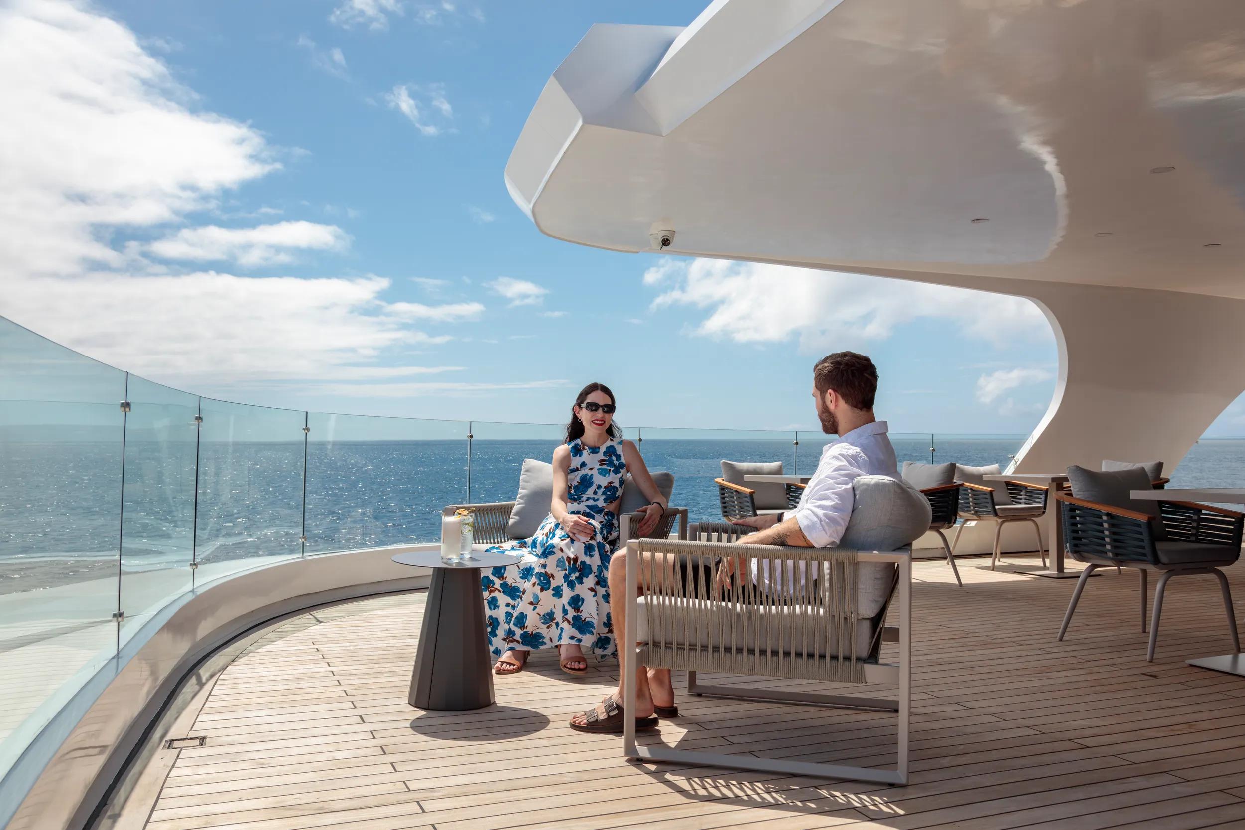 Hermes Galapagos Mega Catamaran lounge area