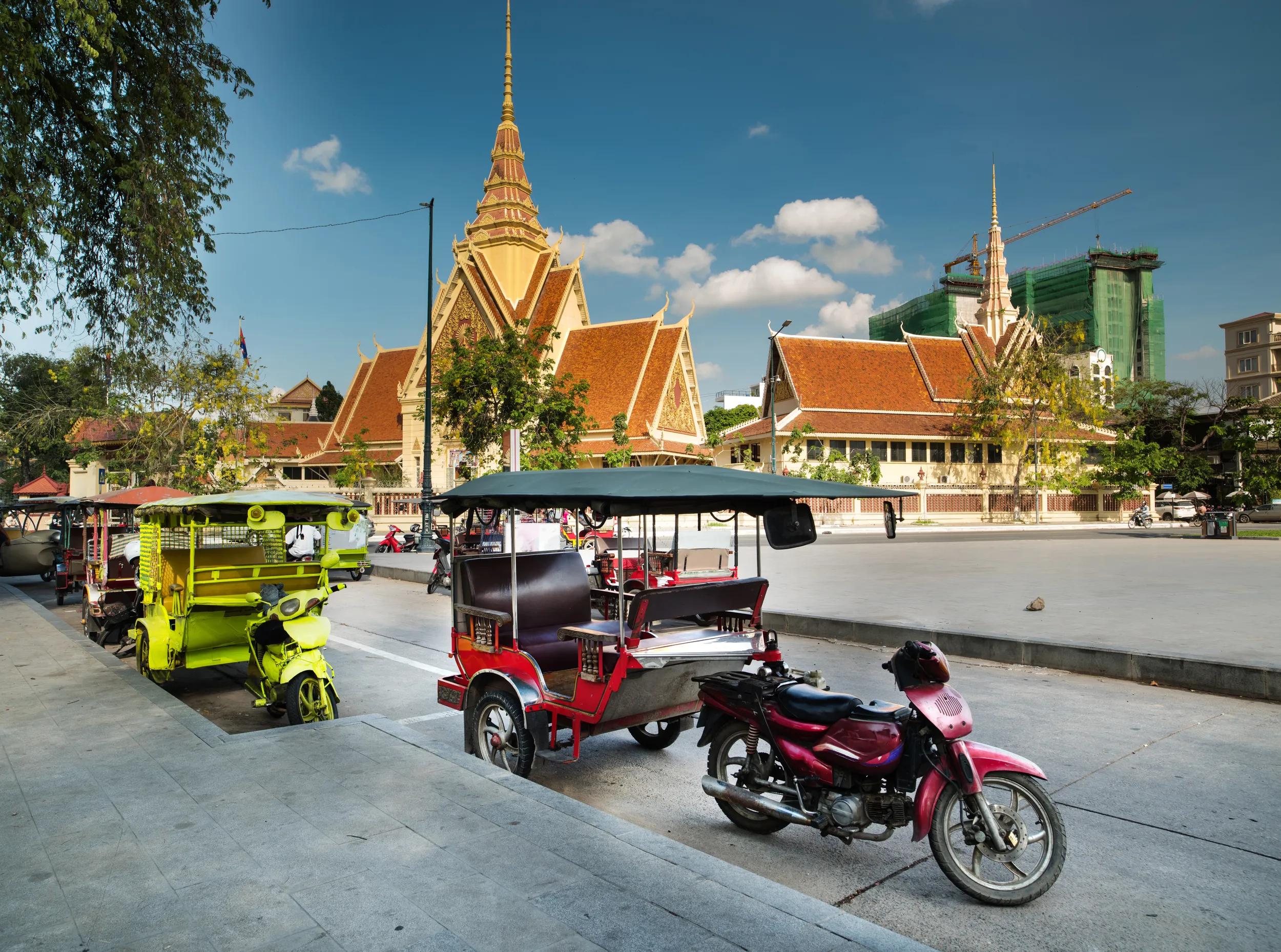 Tuk Tuk Taxi. Phnom Penh city, Cambodia