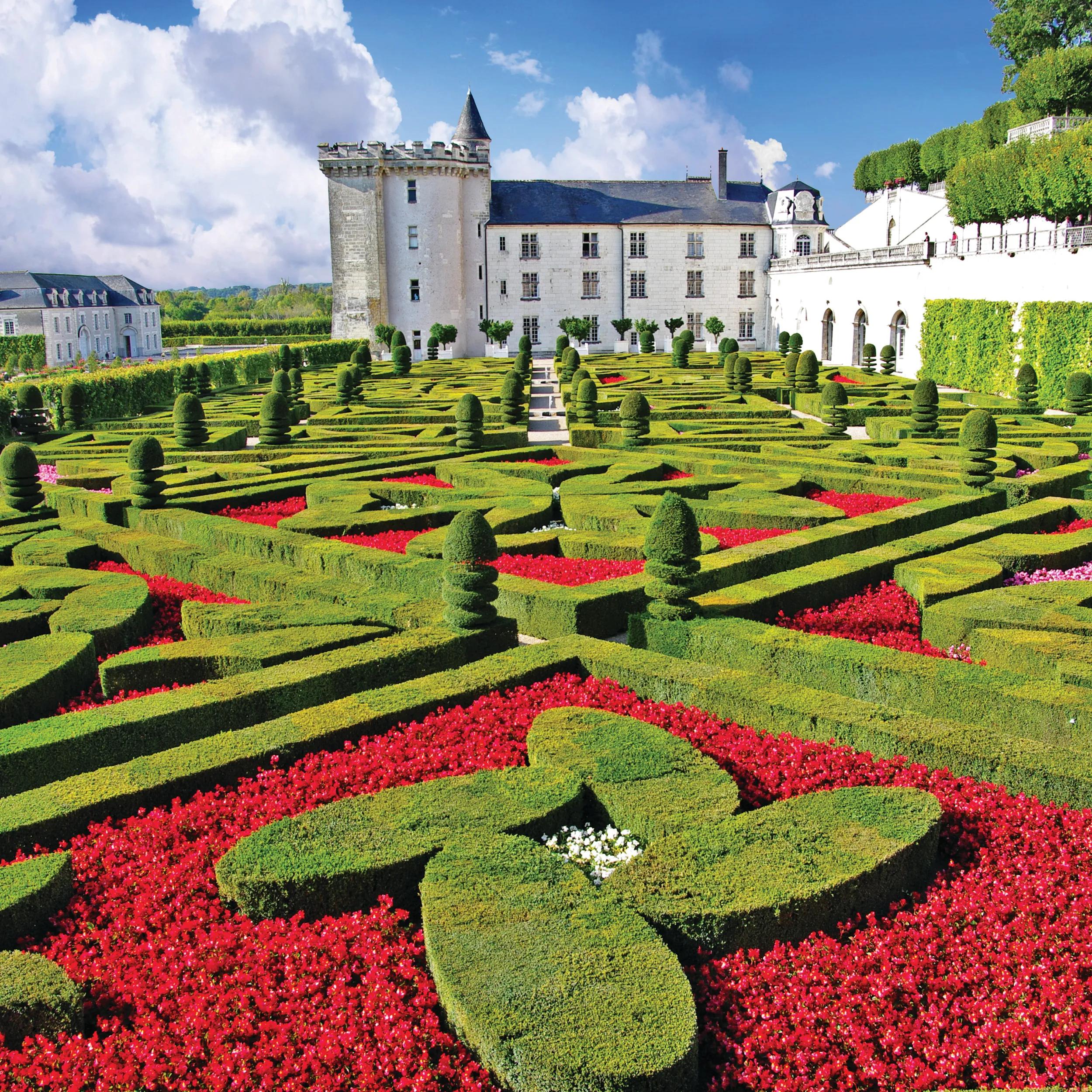 Beautiful Villandry castle , Loire valley, France