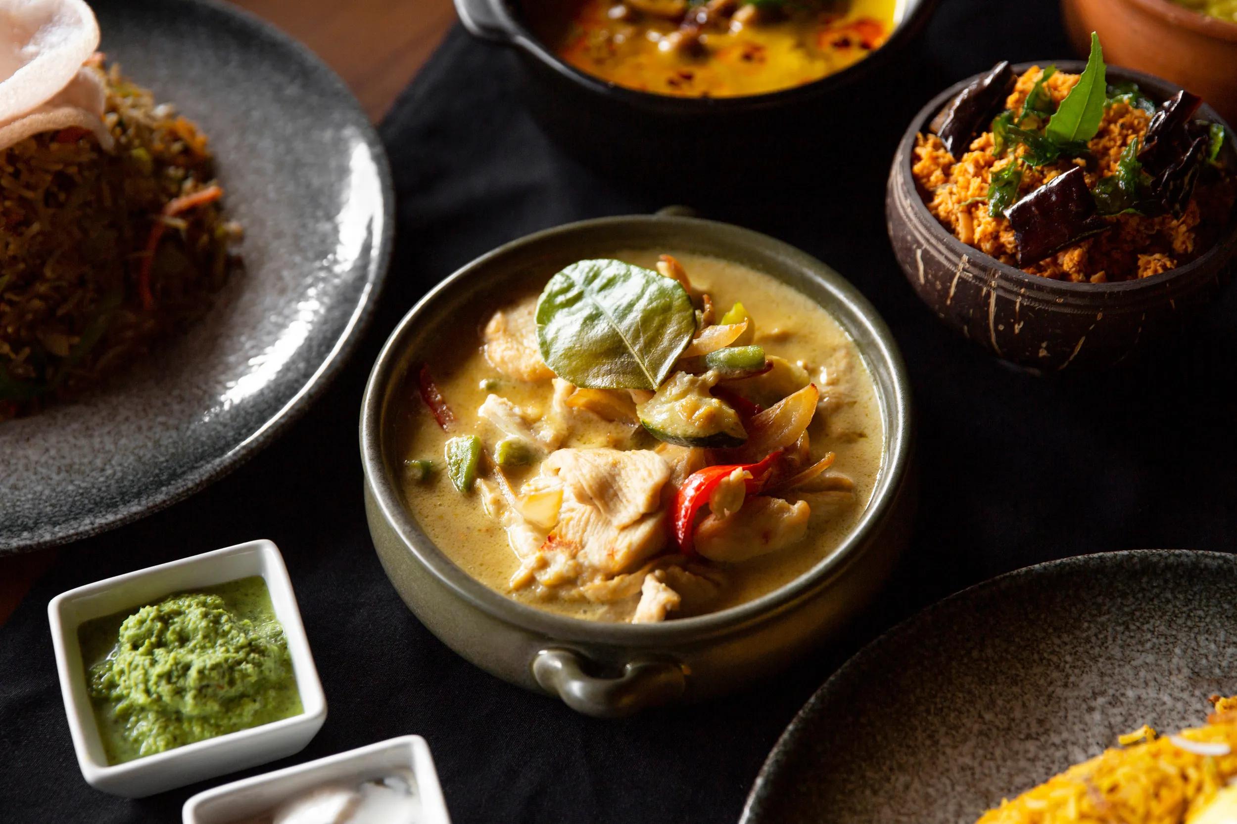 Sri Lankan restaurant dishes