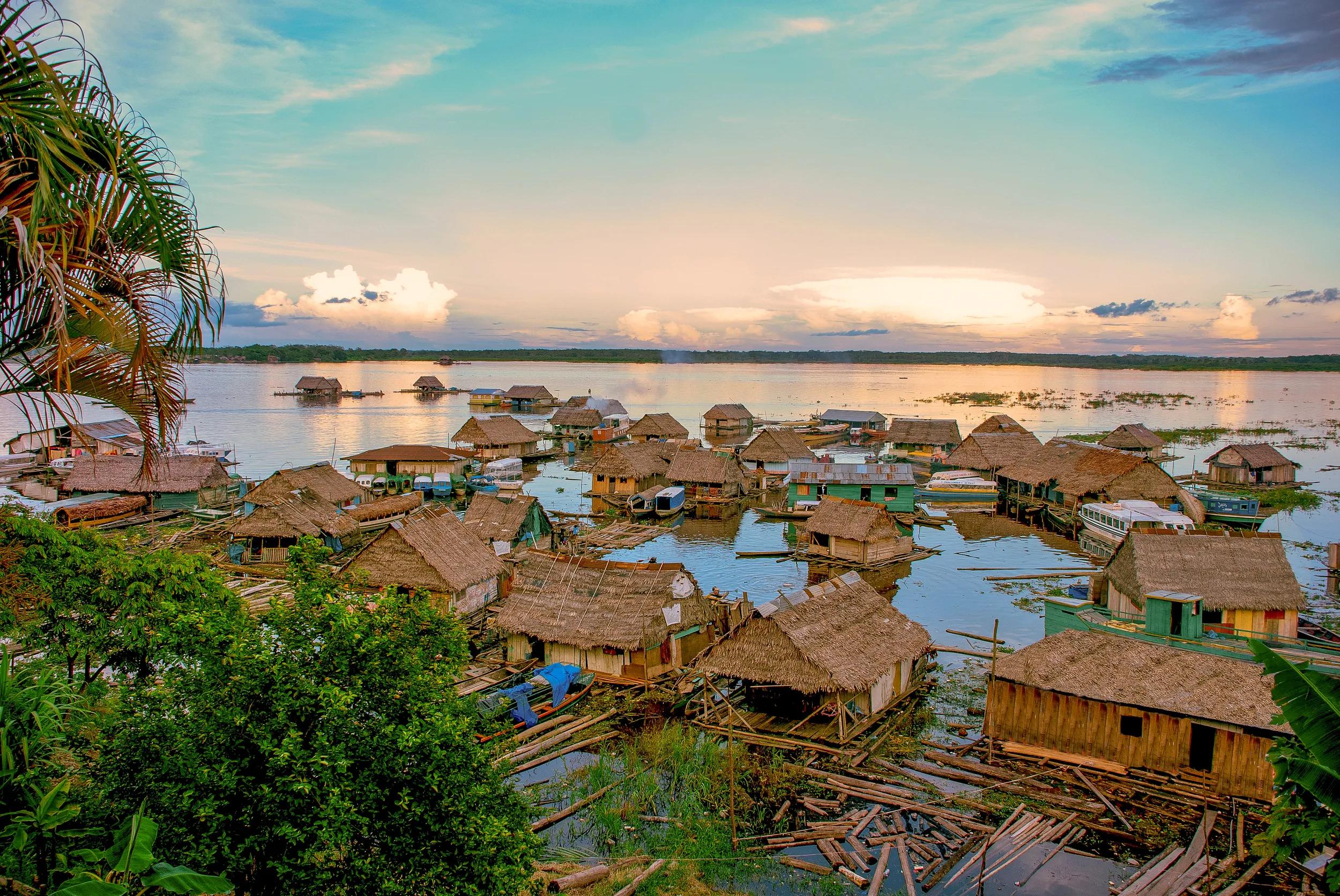 Living in wooden houses on the river, these indigenous South Americans don't have to worry about property taxes, rent payments or water bills.