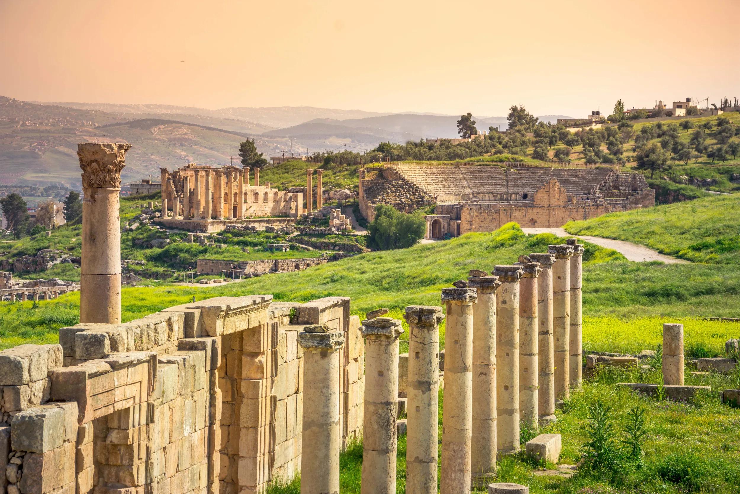 Ancient and roman ruins of Jerash (Gerasa), Jordan.