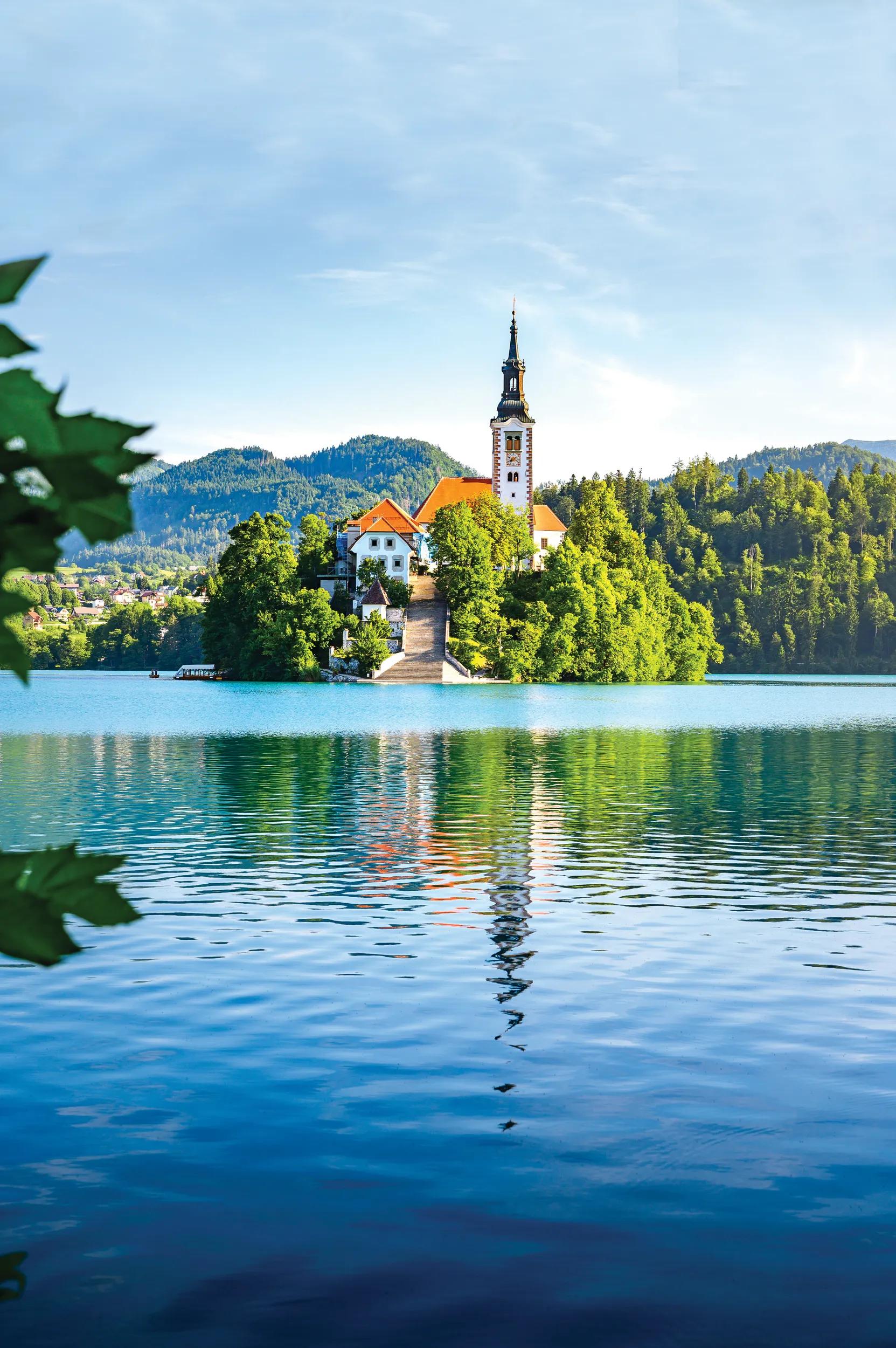 Travel destination Lake Bled in Slovenia
