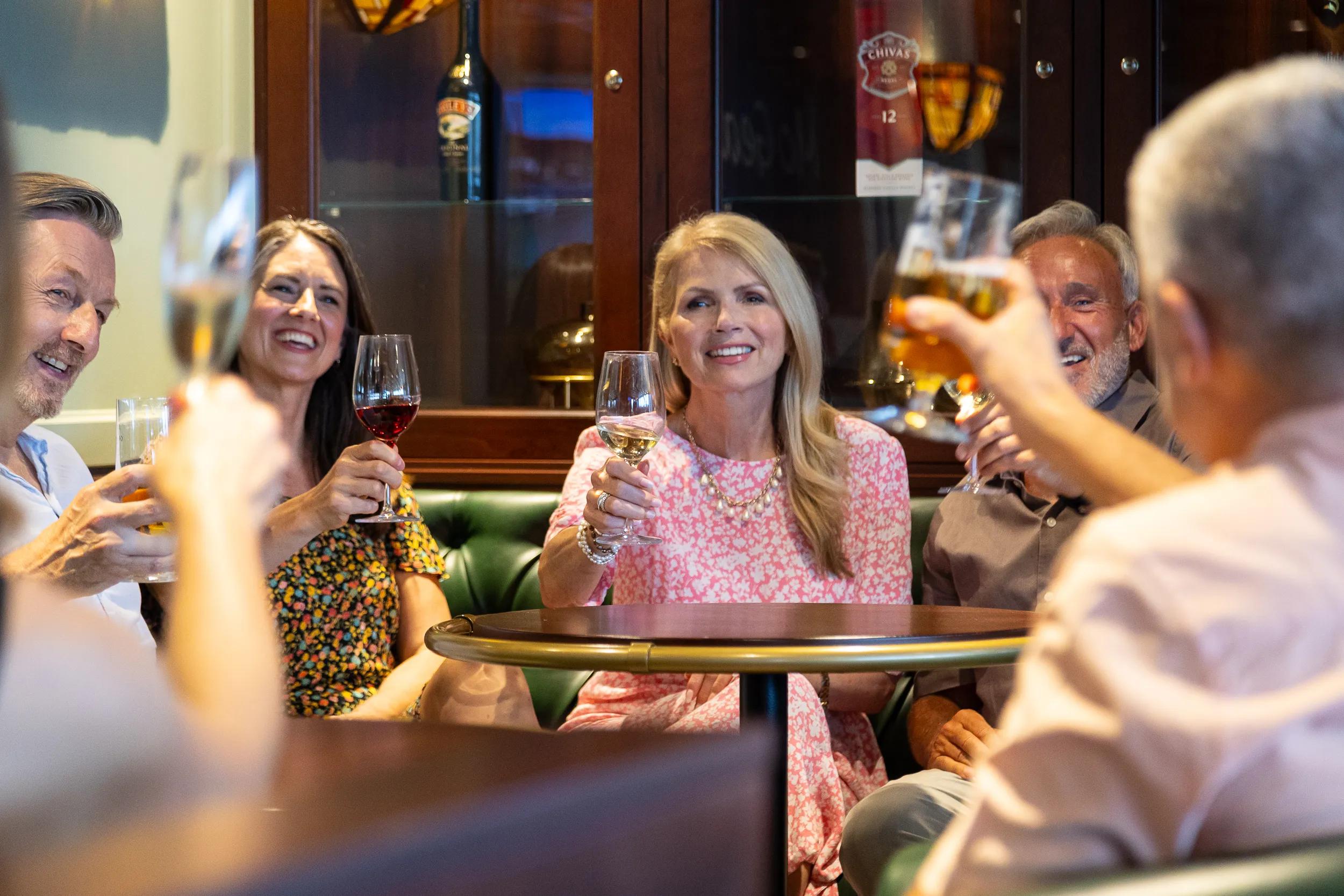 Drinks at McGeary's bar.