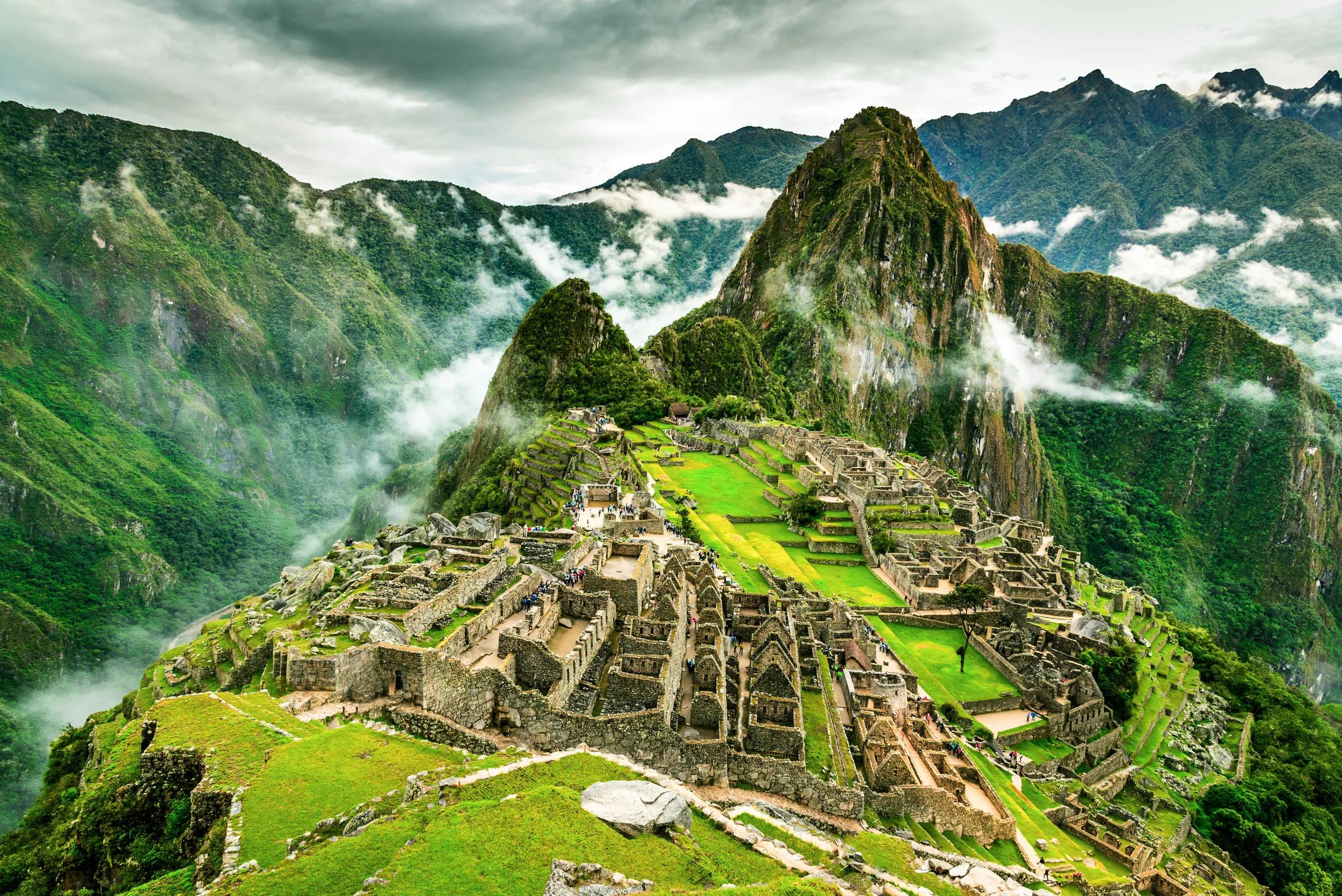 Machu Picchu, Peru - Ruins of Inca Empire city, in Cusco region, amazing place of South America.