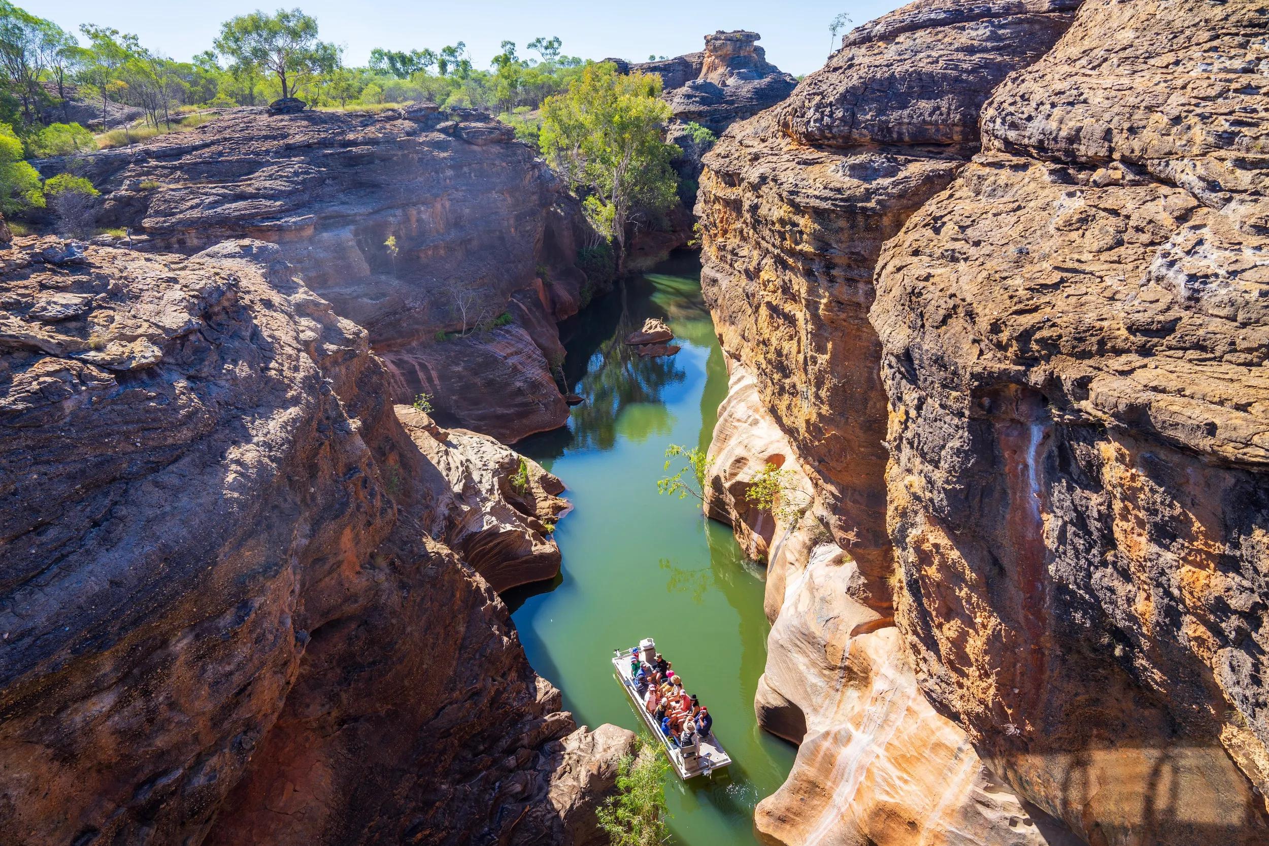 Explore the gorge by boat on a guided tour or walk over the glass bridge