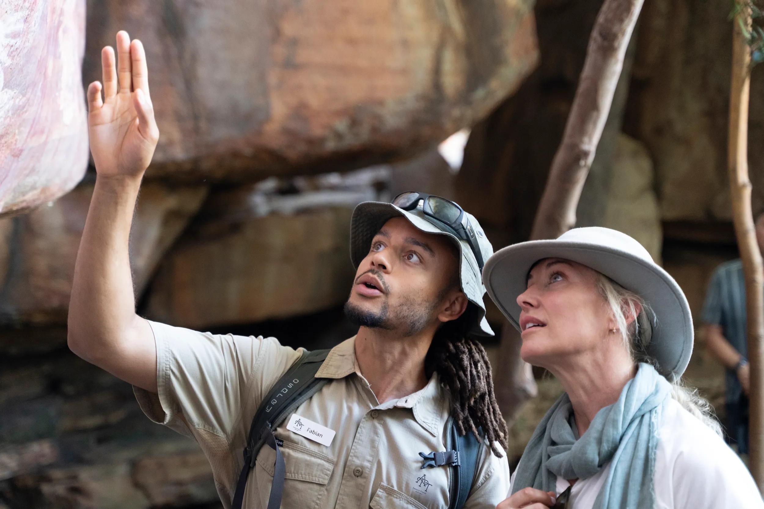 Rock art - APT - Mitchell Falls photo shoot 2024.