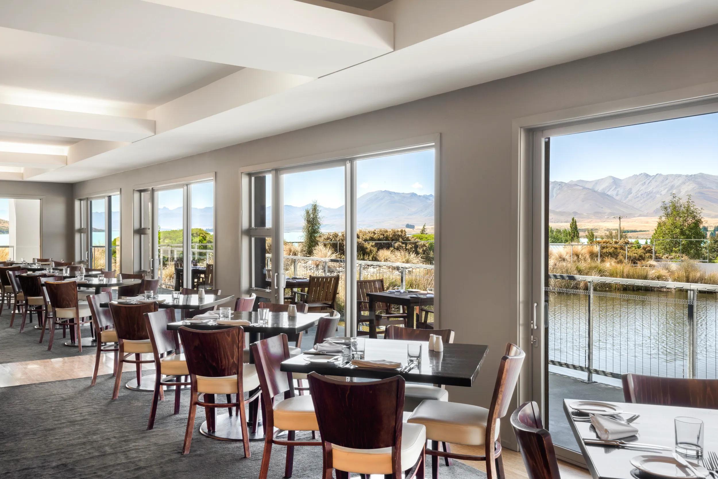 Rakinui Restaurant - Peppers Bluewater Resort Lake Tekapo, New Zealand.