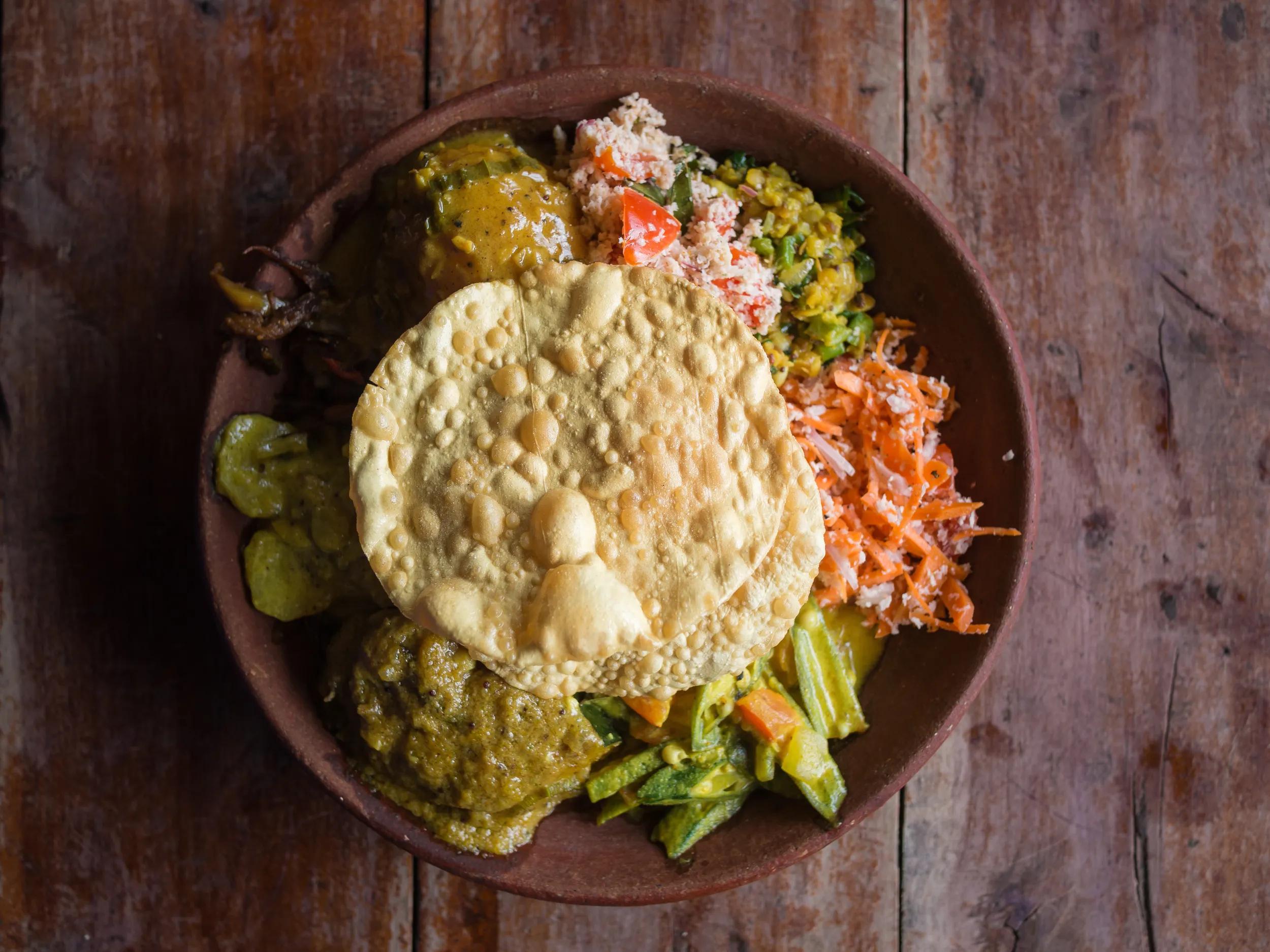 Various Sri Lankan curries