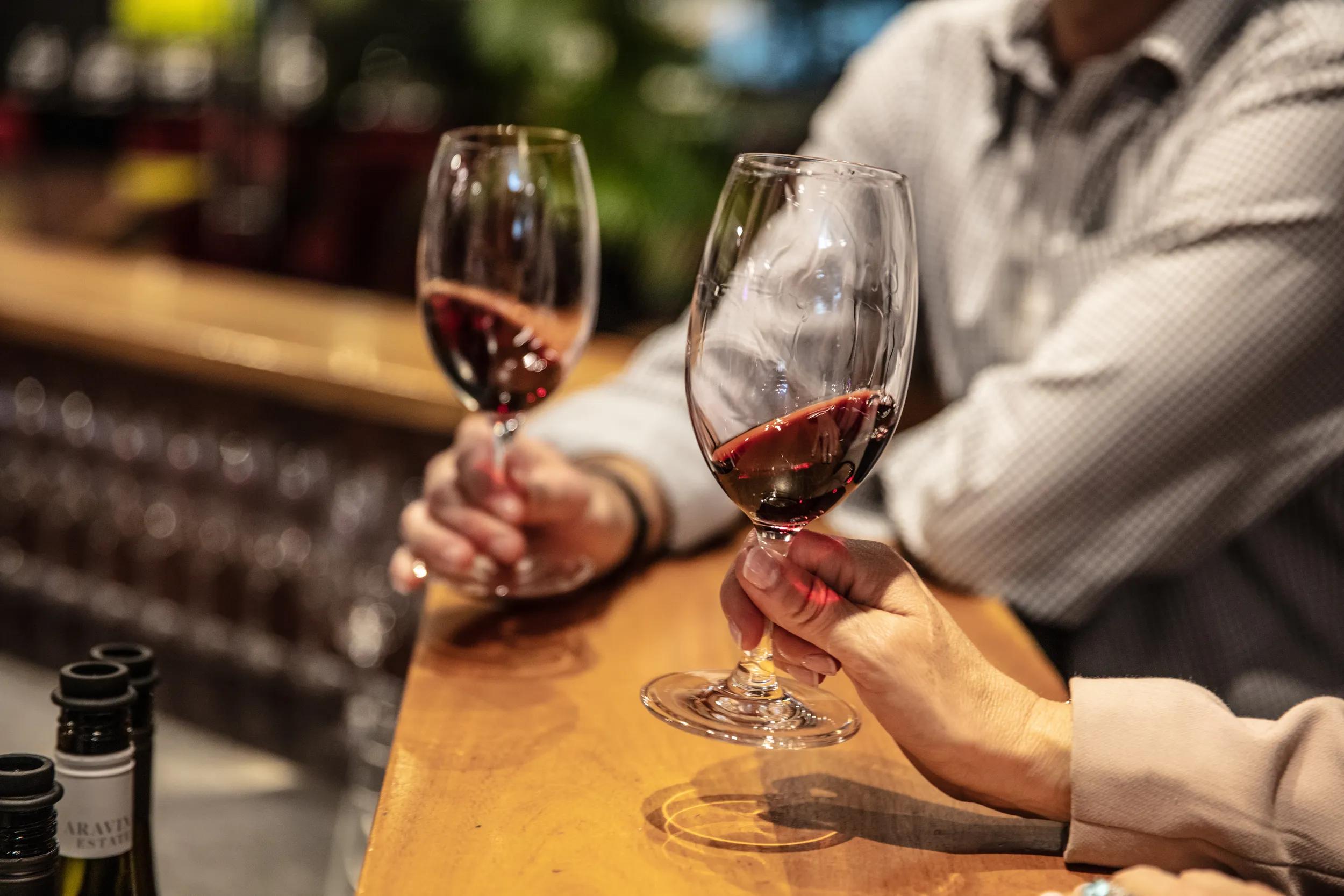 Wine tasting at Aravina Estate, near Yallingup