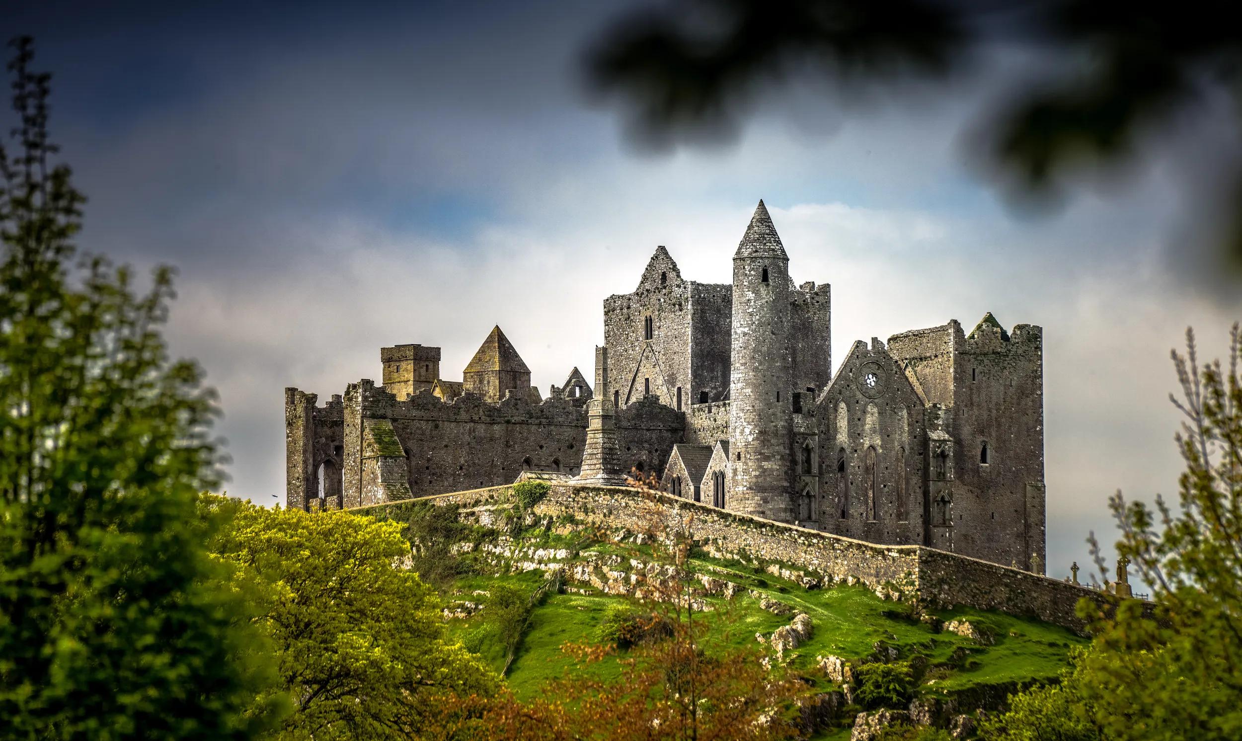 The Rock of Cashel historical site located at Cashel, County Tipperary, Ireland.