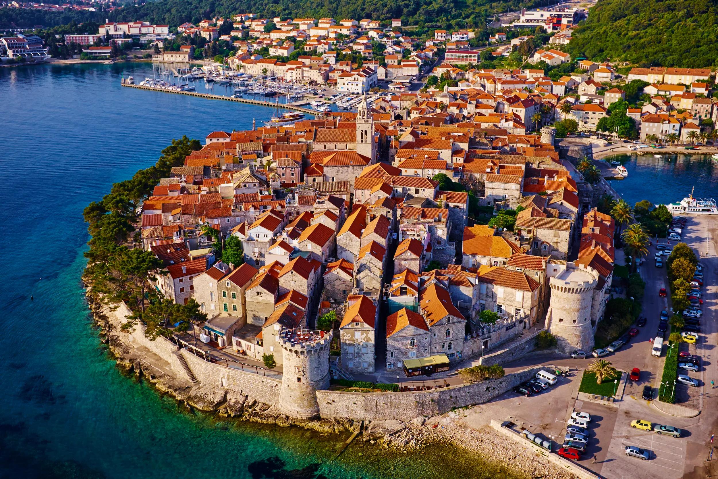 Croatia, Dalmatia, Korcula island, Korcula city