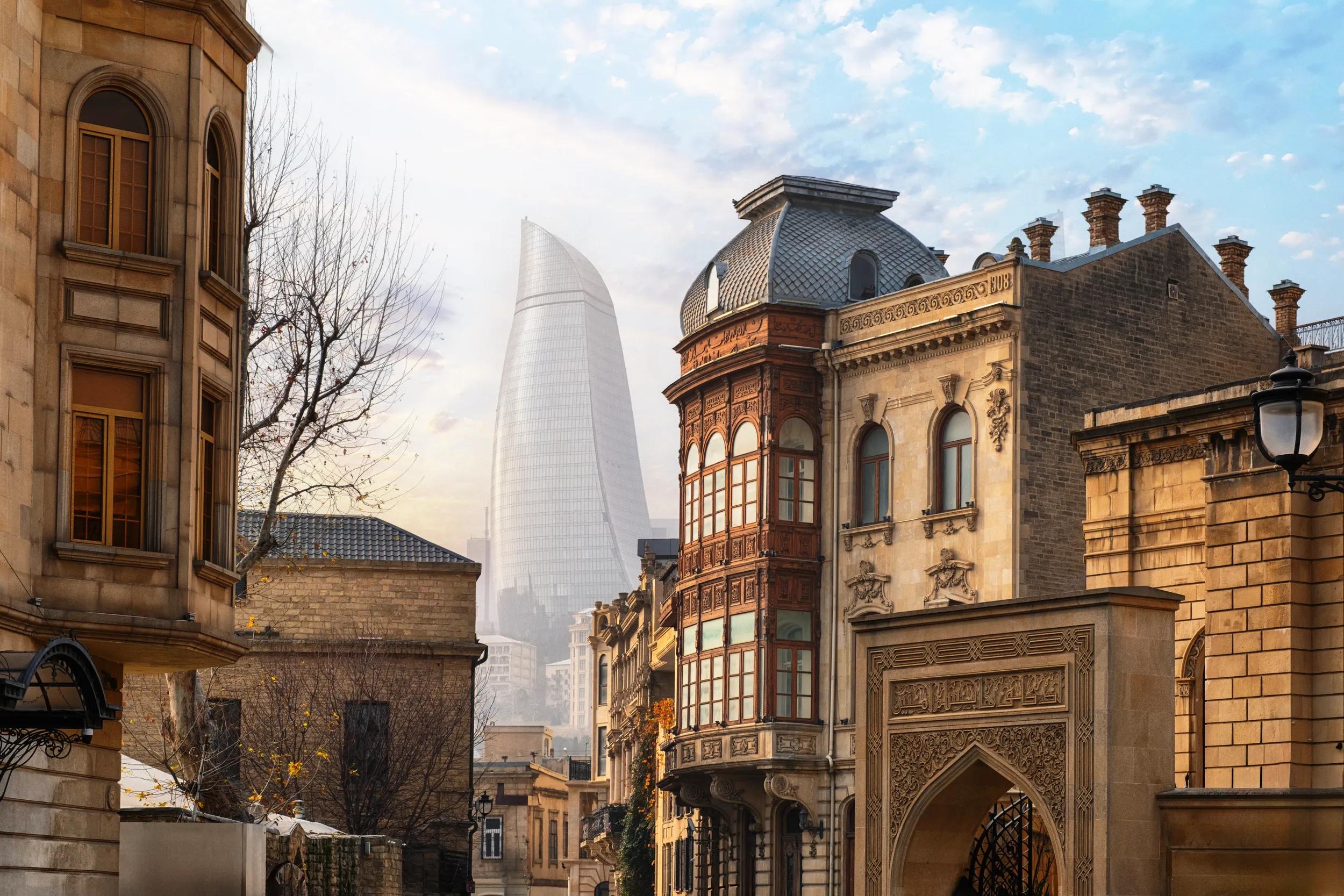 Old and New Architecture of Baku, Azerbaijan