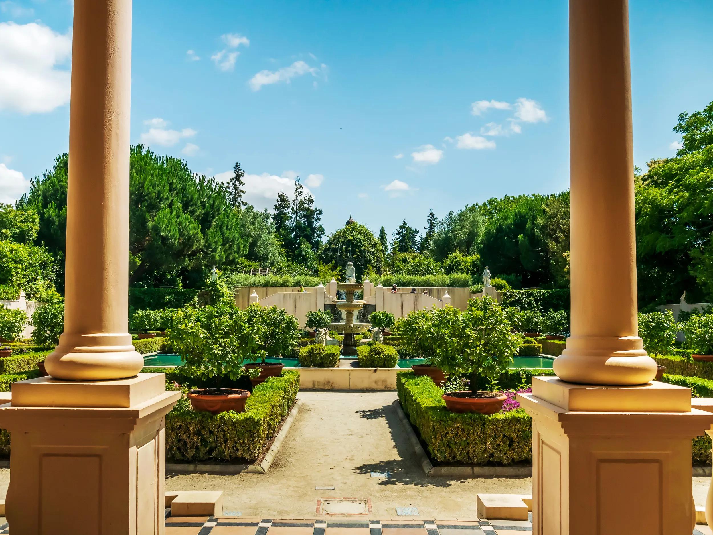 Italian Renaissance Garden in Hamilton Gardens in New Zealand
