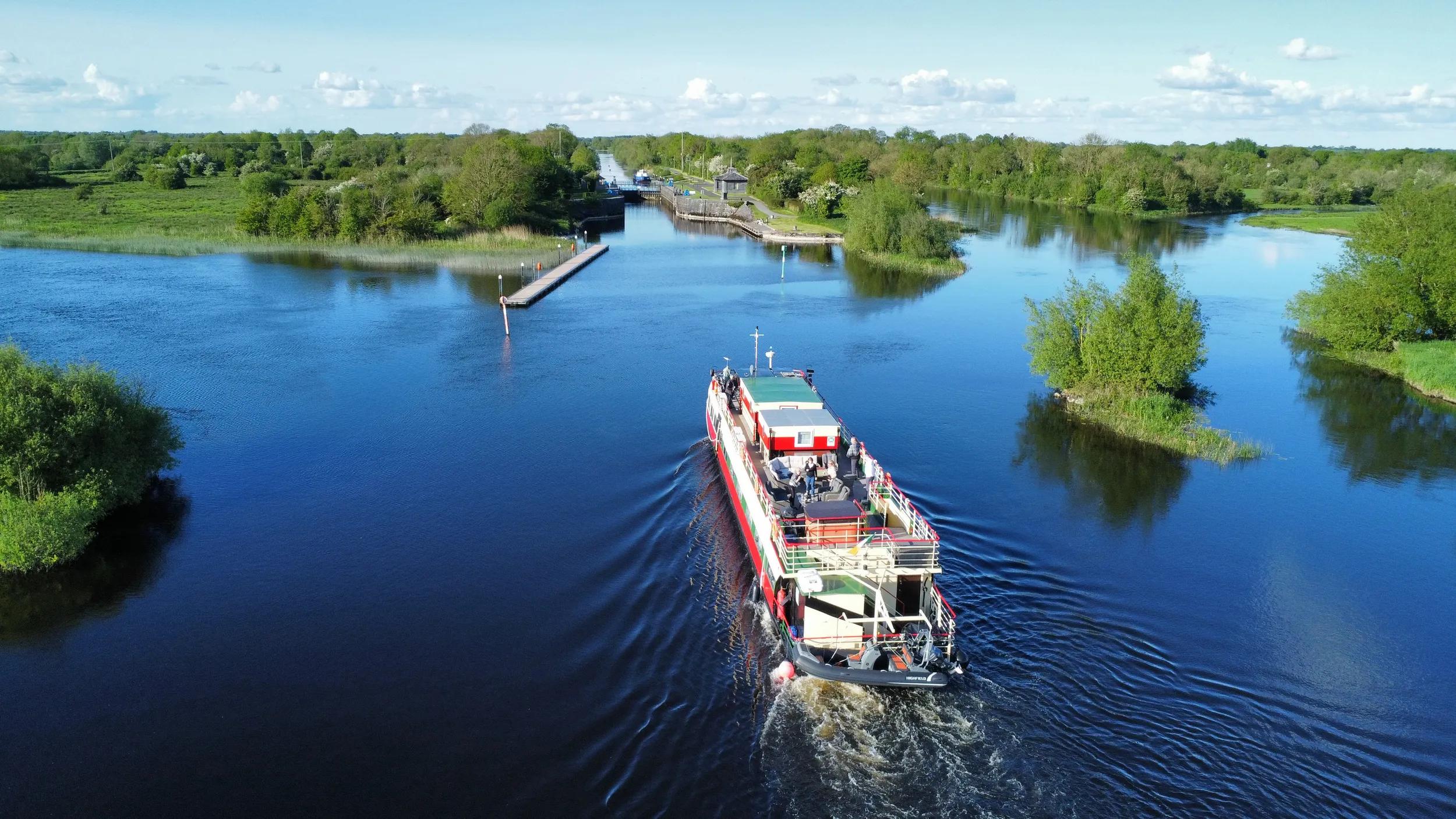 Aerial view of ship Shannon Princess