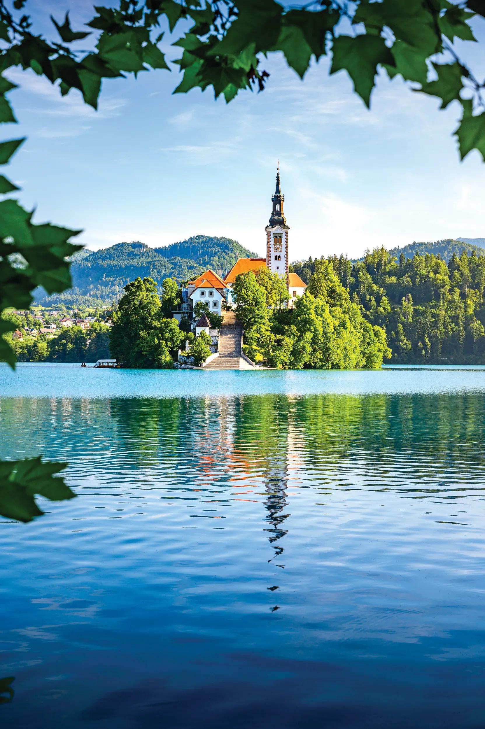 Travel destination Lake Bled in Slovenia