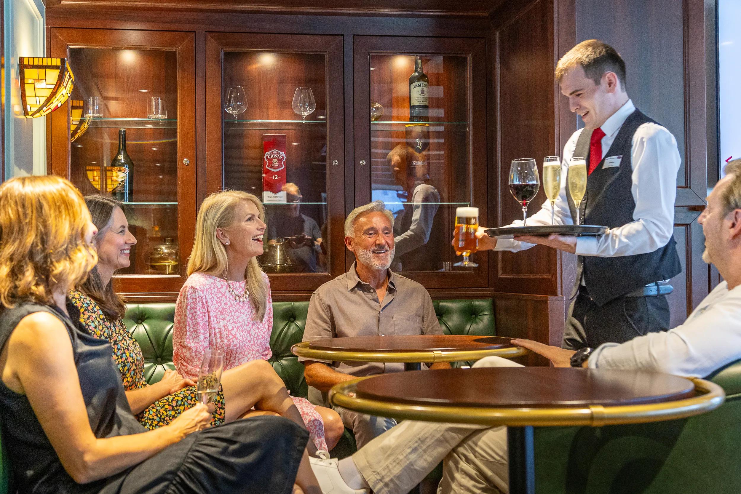 Drinks at McGeary's bar.