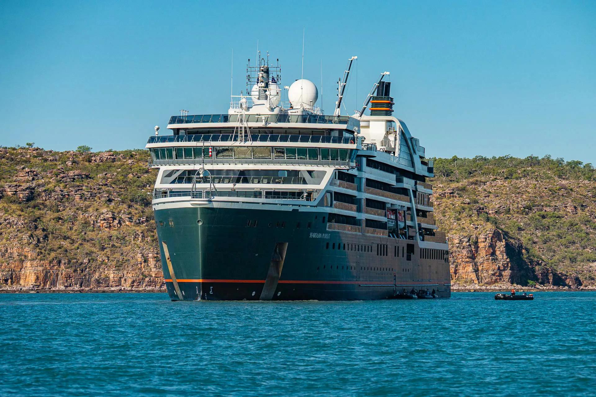Ship Seabourn Pursuit, King George Falls,  Kimberley Coast Voyage Aug 2025