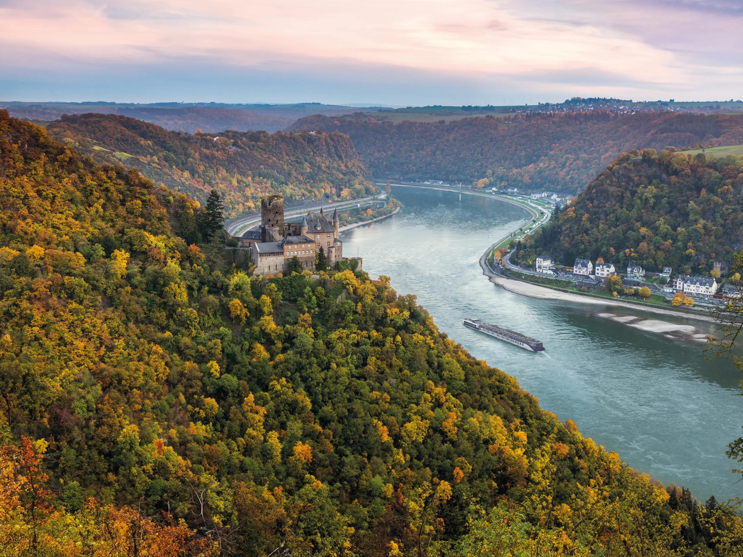 Burg Katz, Sankt Goarhausen, Rhineland-Palatinate, Germany