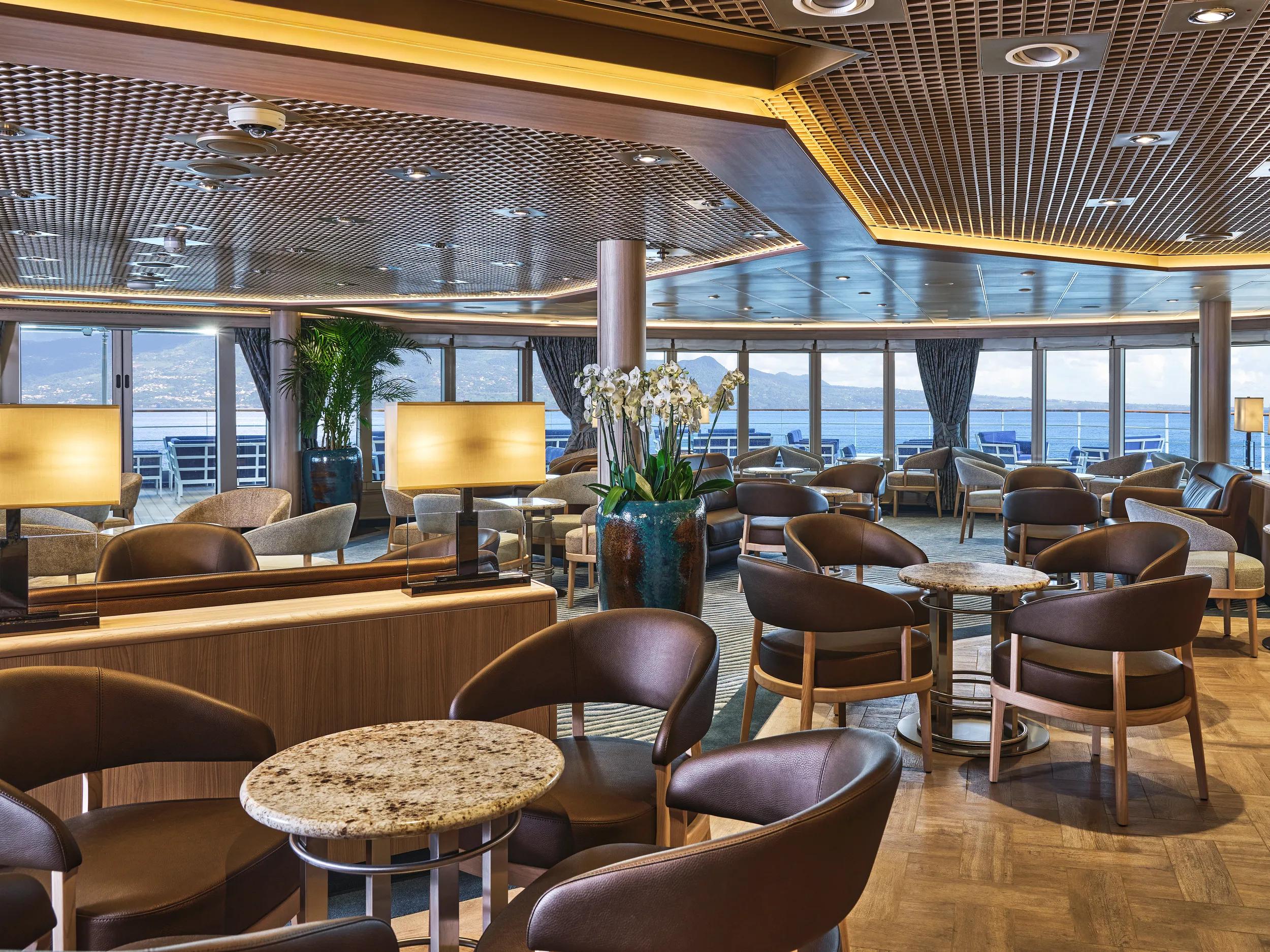 Seats of the Panorama Lounge, Silver Moon.