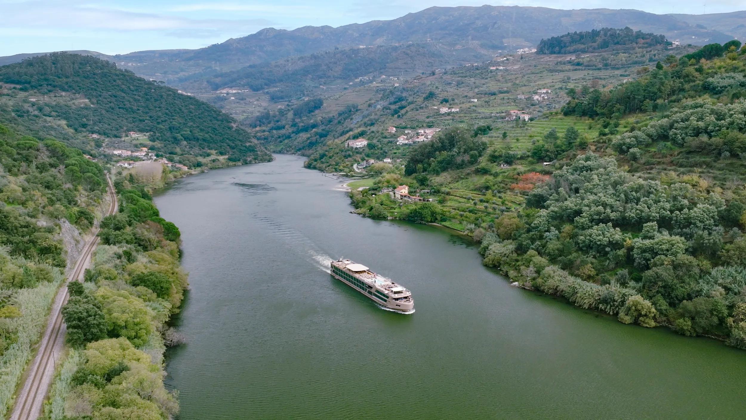 External aerial view of  MS Douro Estrela 2024.