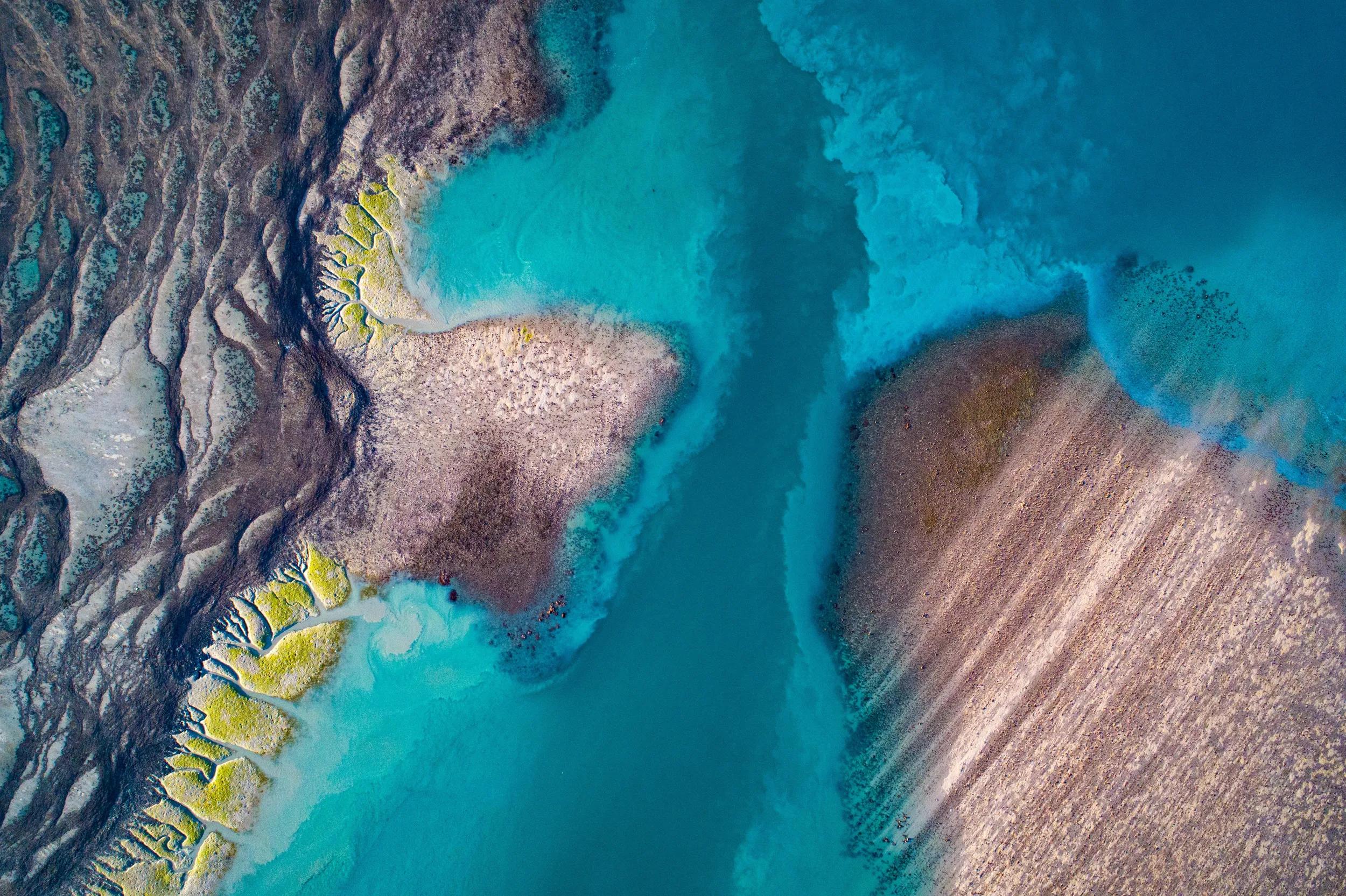 Aerial View of Montgomery Reef, Kimberley