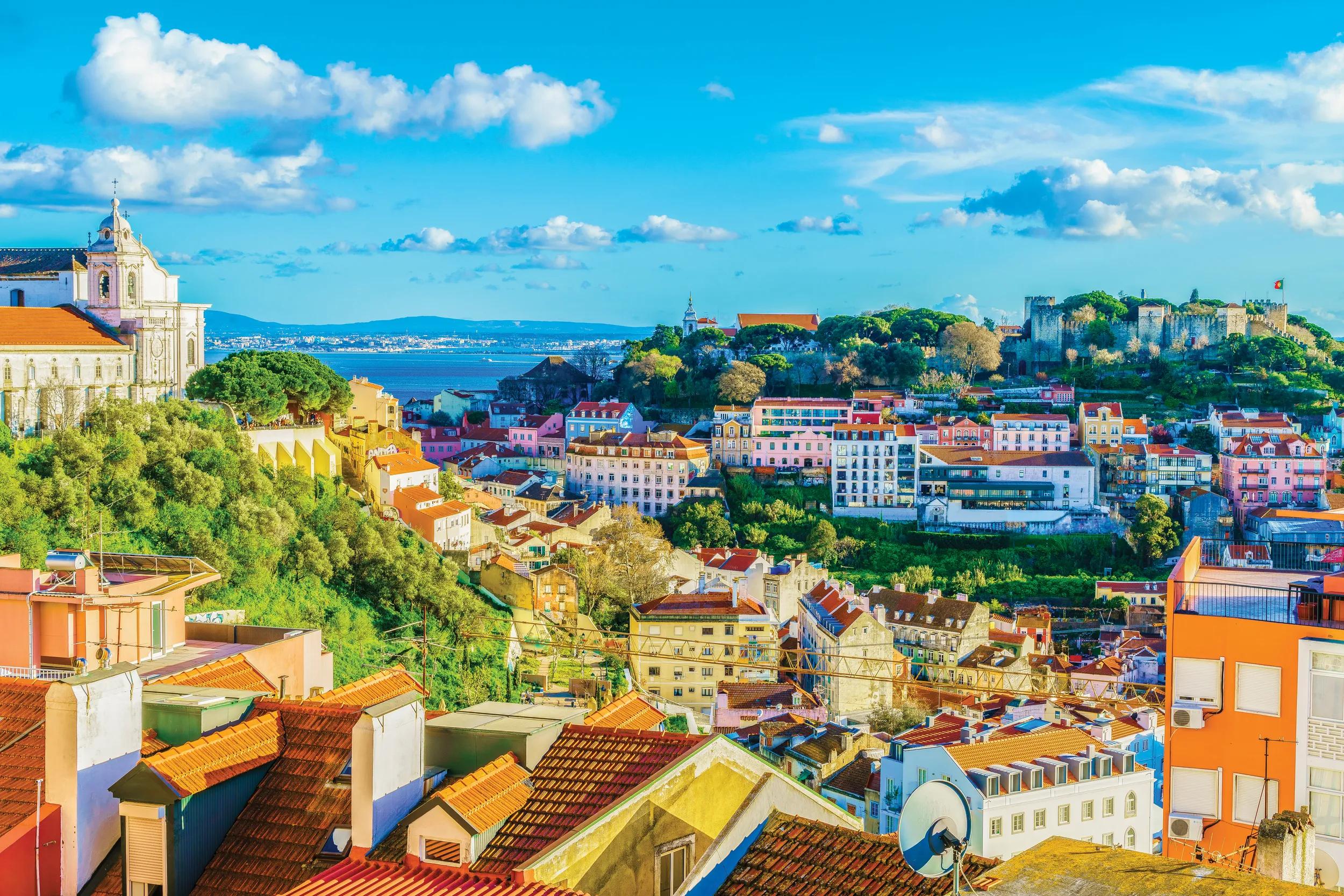 View of  Alfama District at Lisbon, Portugal