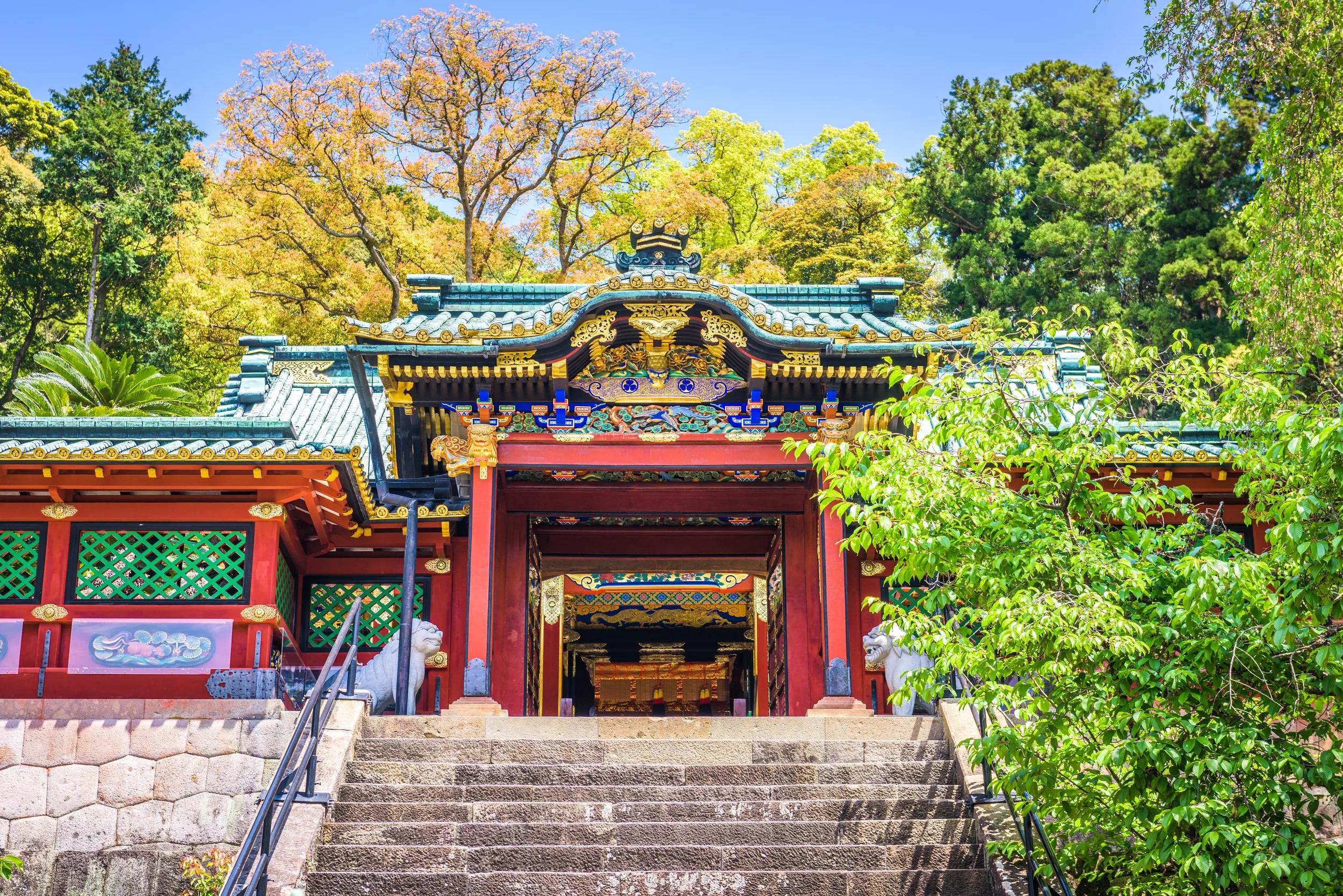 Shizuoka, Japan at Kunozan Toshogu Shrine.