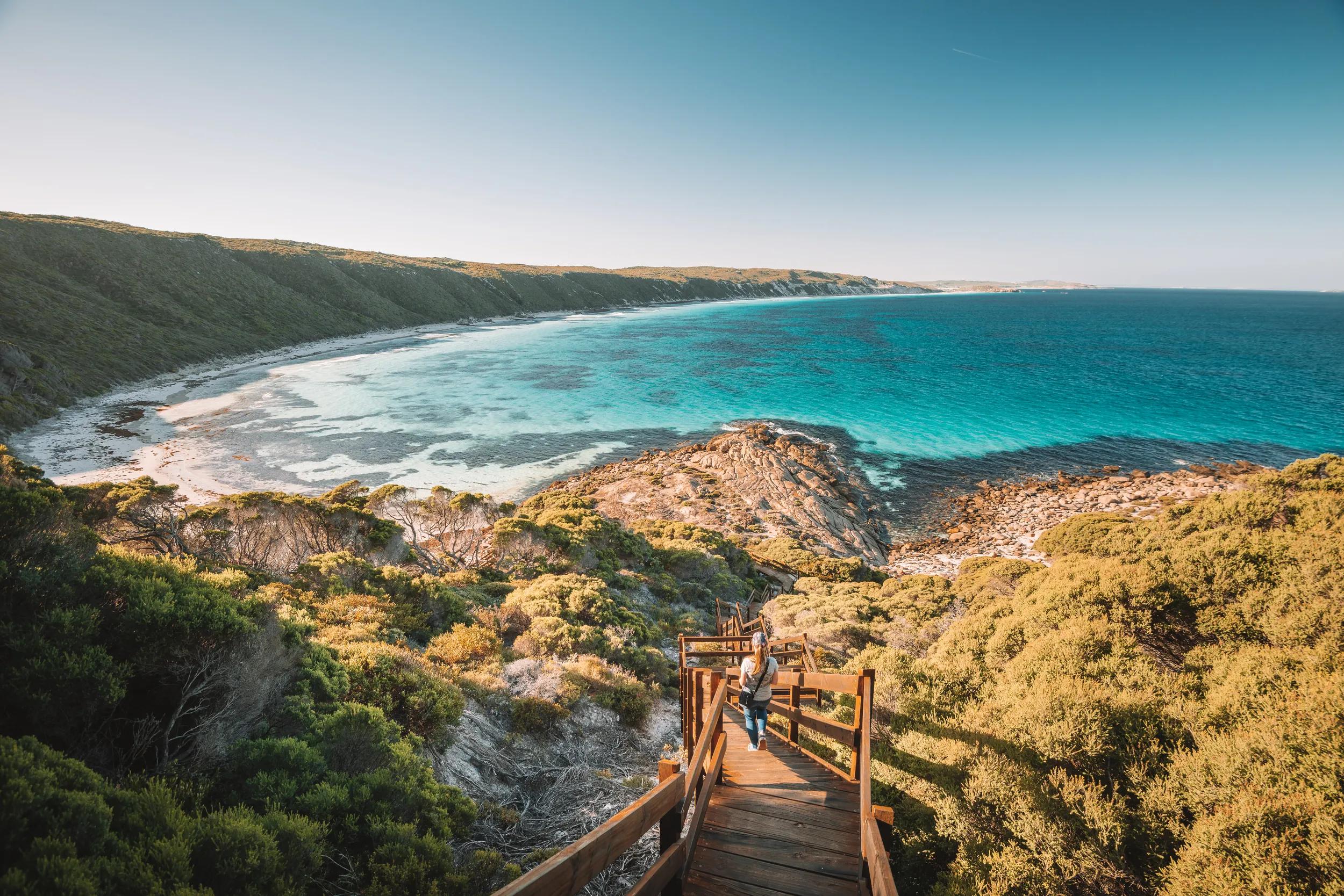 Twilight beach near Esperance in Western Australia