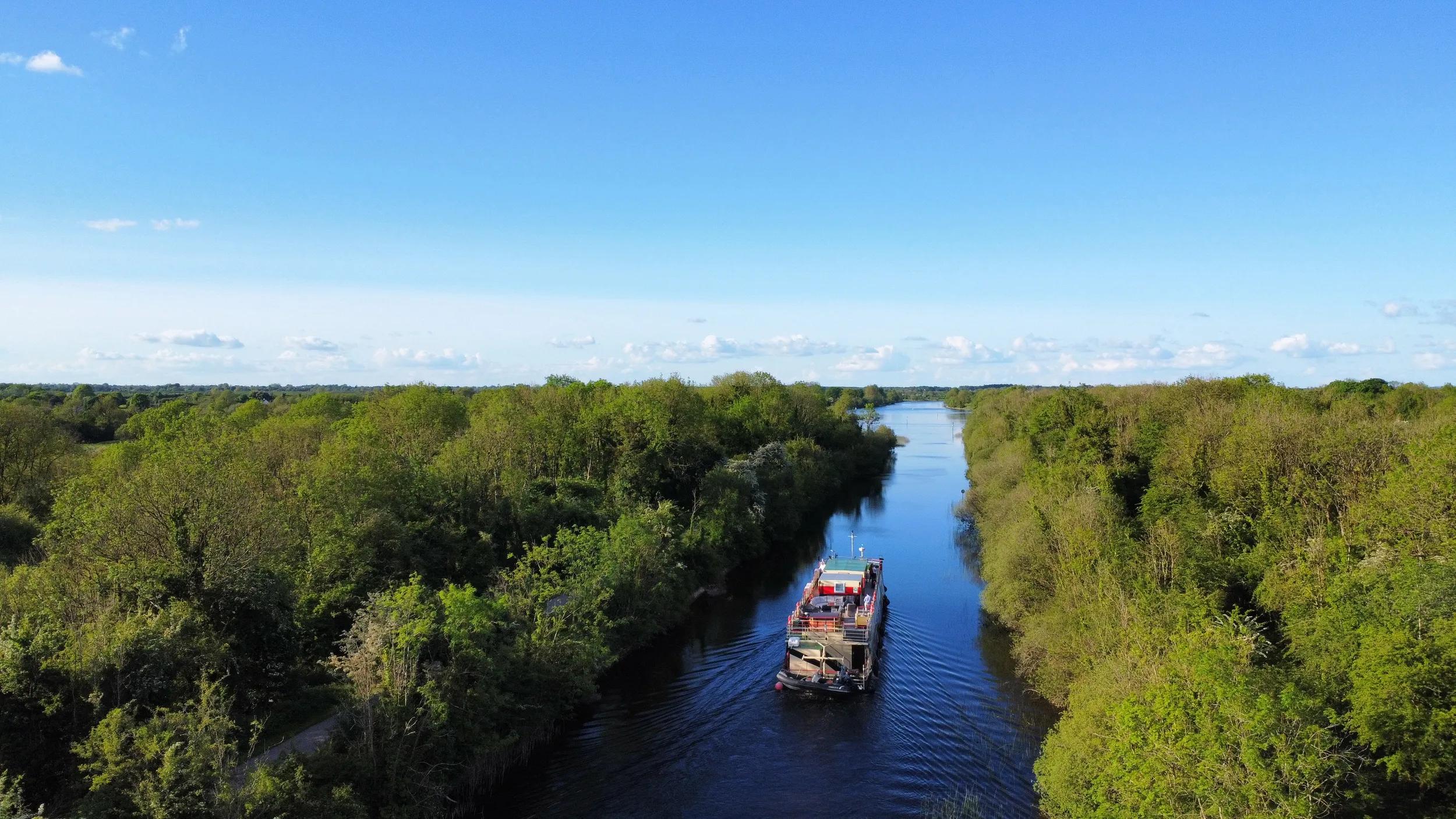 Aerial view of ship Shannon Princess
