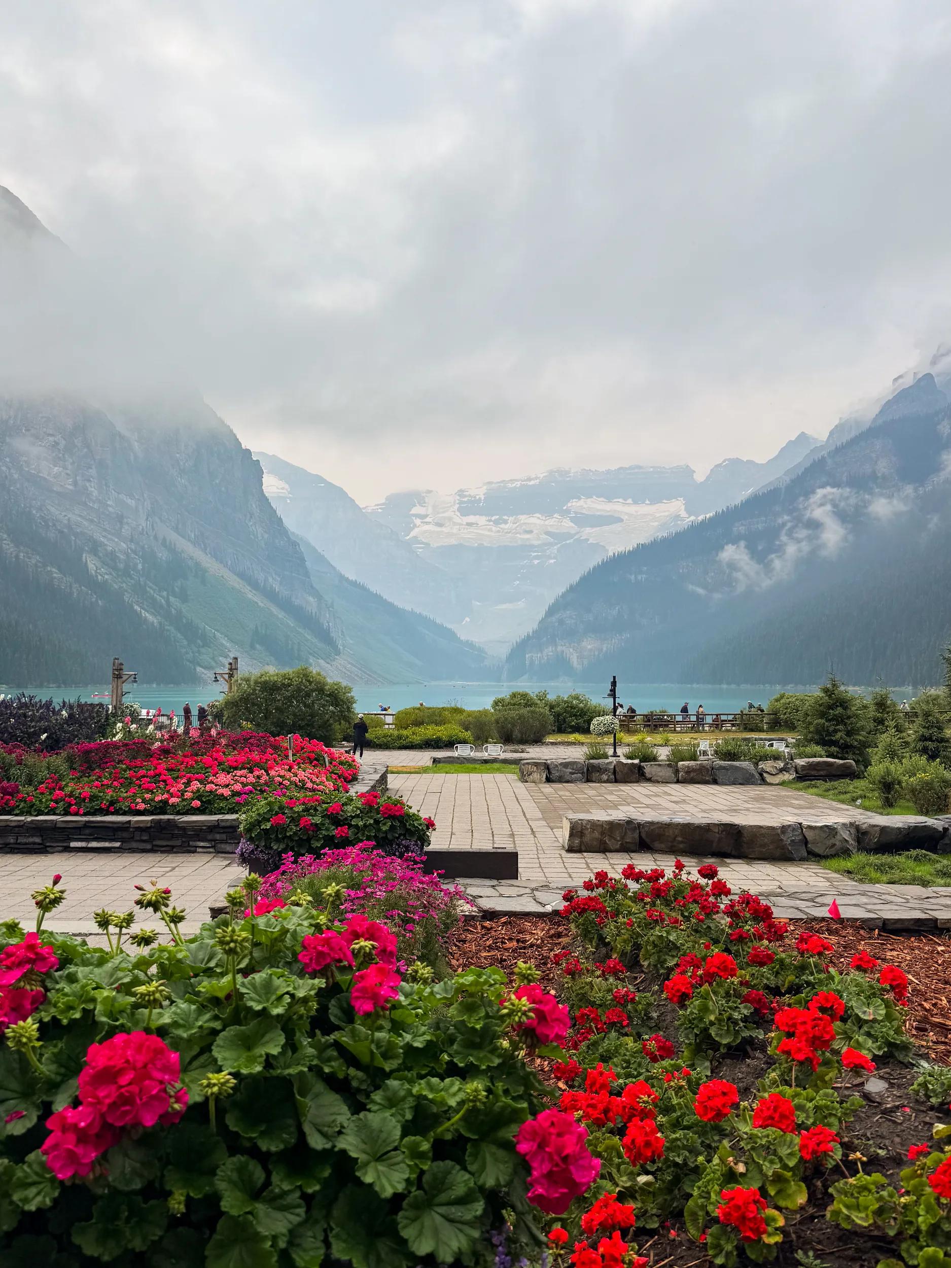 Lake Louise, landscape scenery, iPhone image.