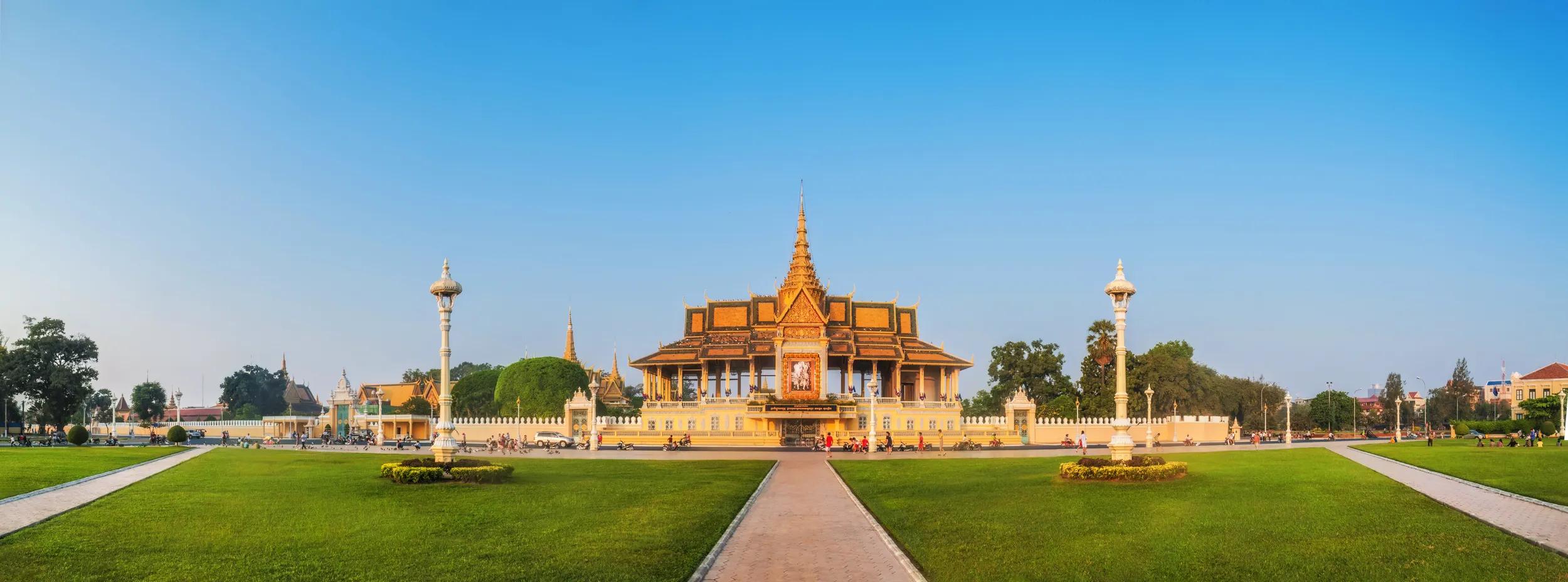 Panorama of the Moonlight Pavillion, or Preah Thineang Chan Chhaya, Phnom Penh, Cambodia