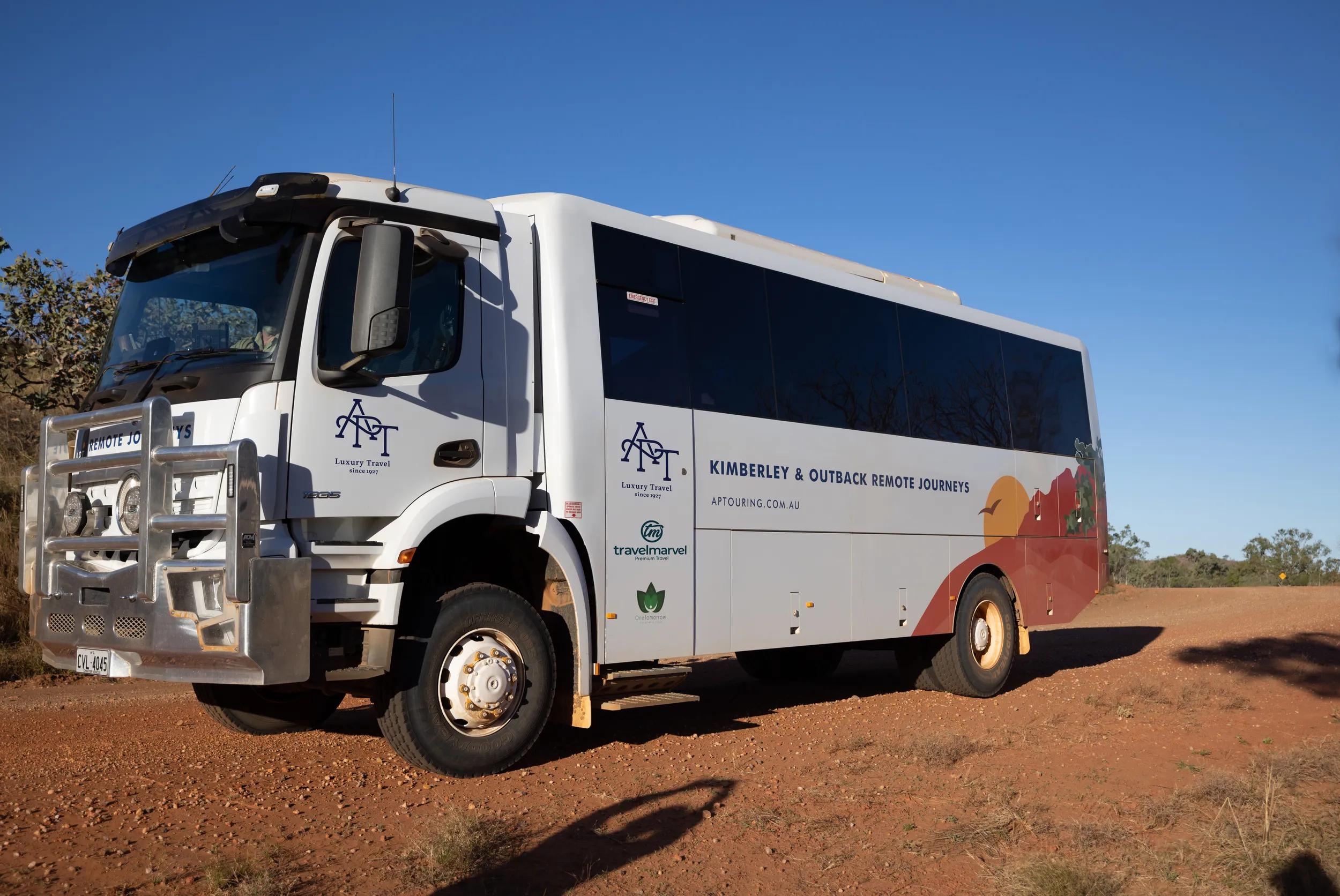 4WD vehicle with updated APT and TM logos