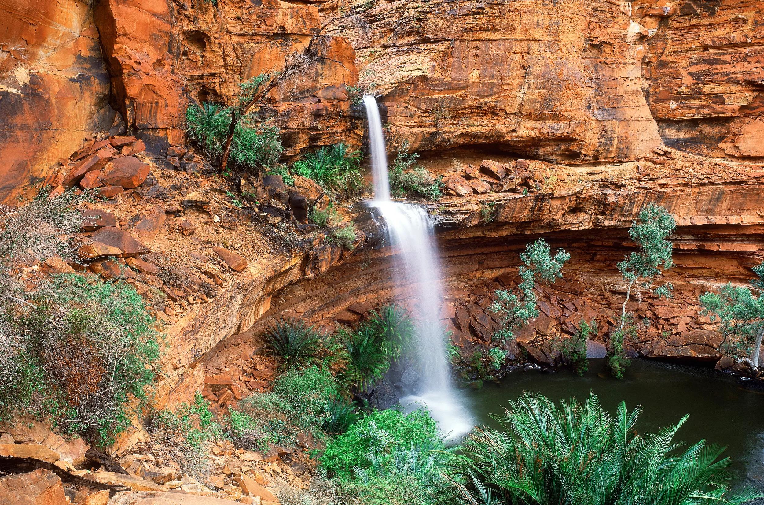 Waterfall in Kings Canyon, NT.