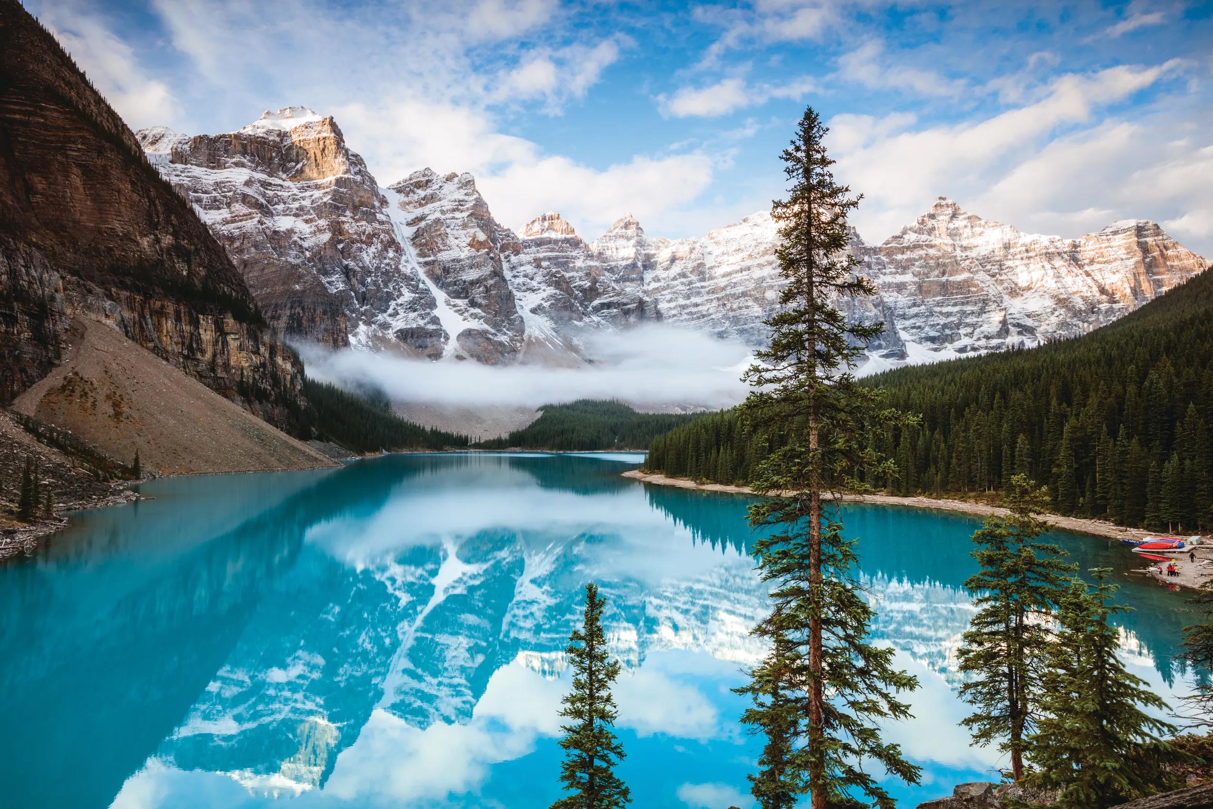 Moraine Lake at sunrise, Canada