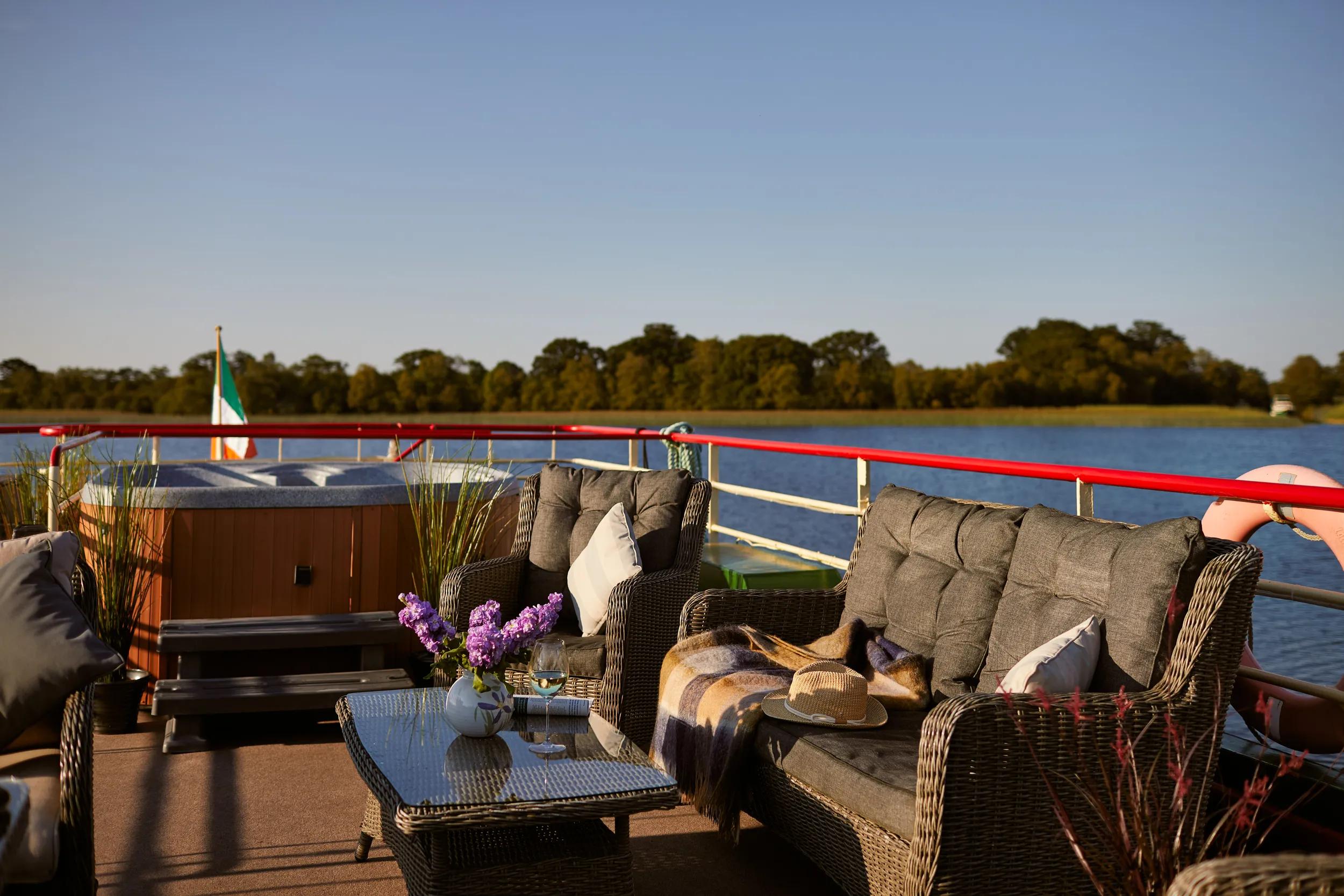 Shannon Princess sundeck lounge and spa.