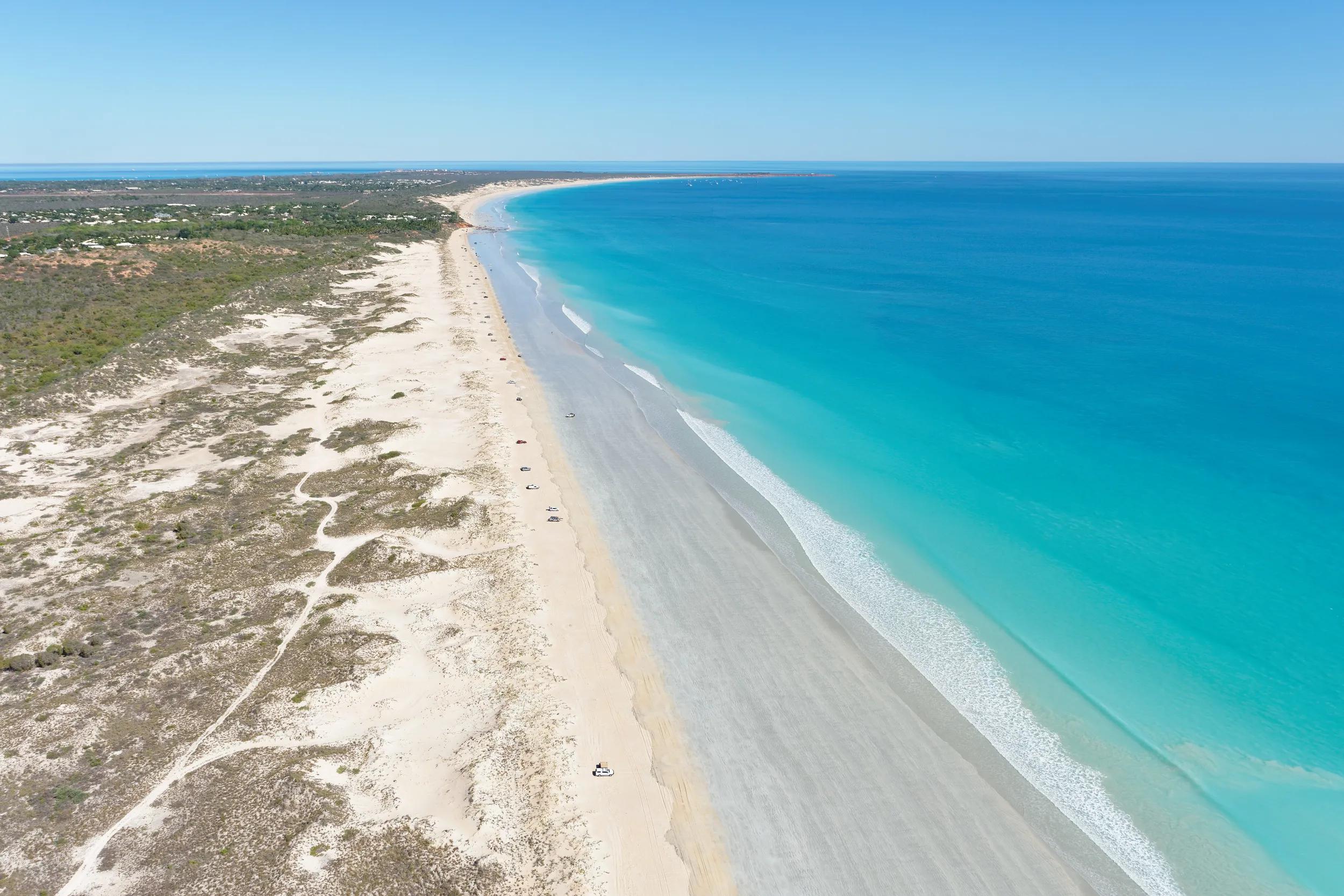 Cable Beach looking south along coastline