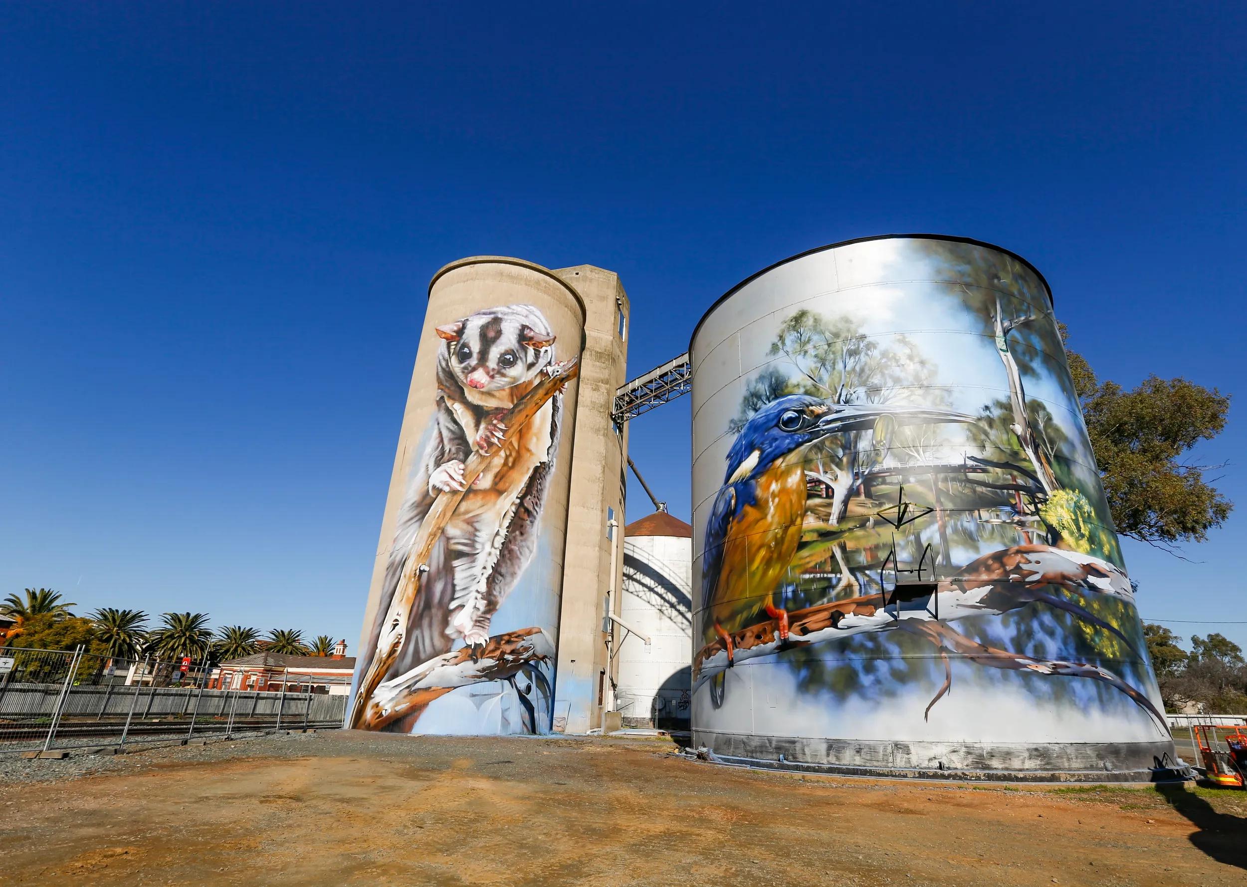 Rochester Silo art. Photo by Luke Hemer.