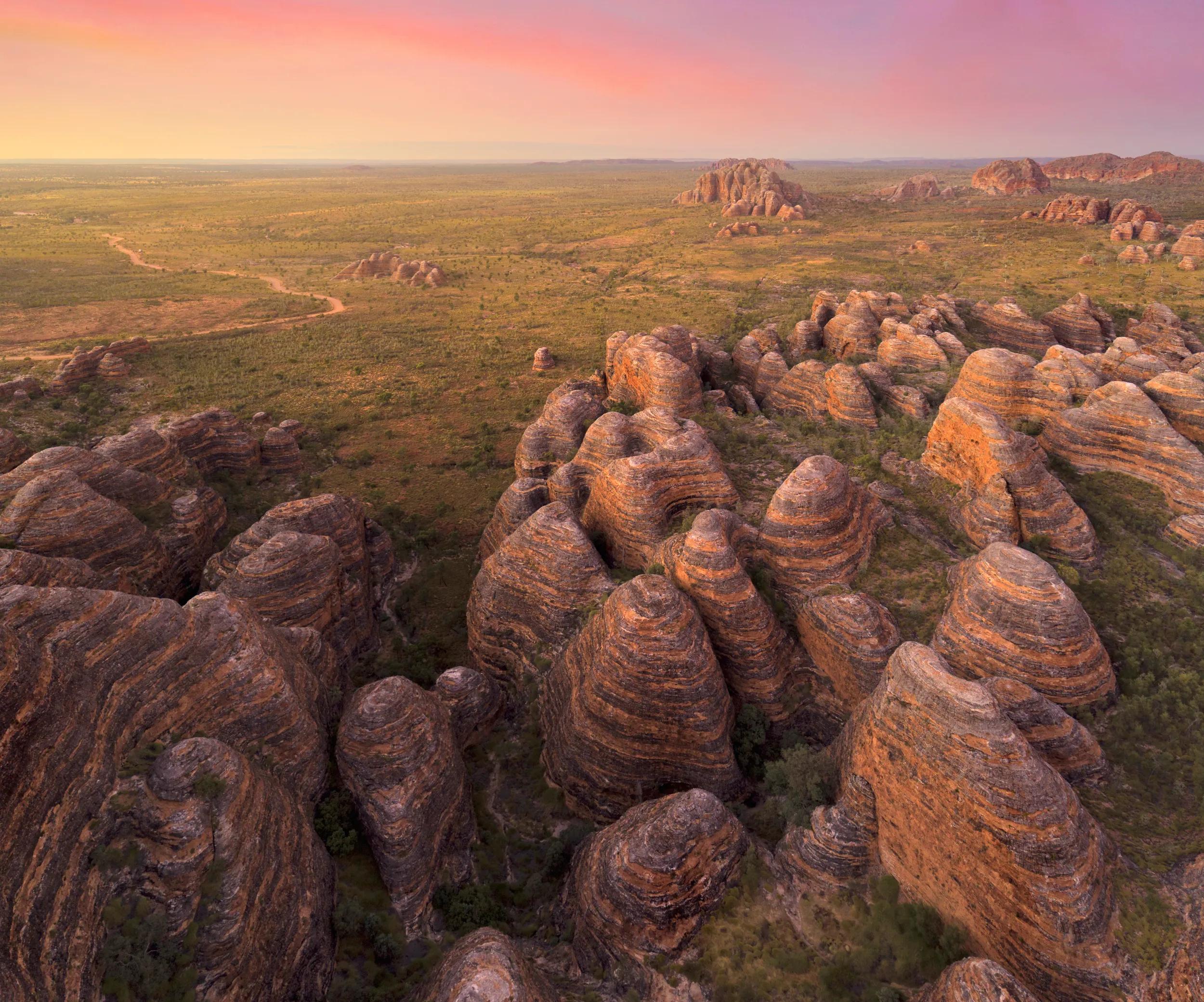 Aerial View of the Bungle Bungle Range, Purnululu National Park
