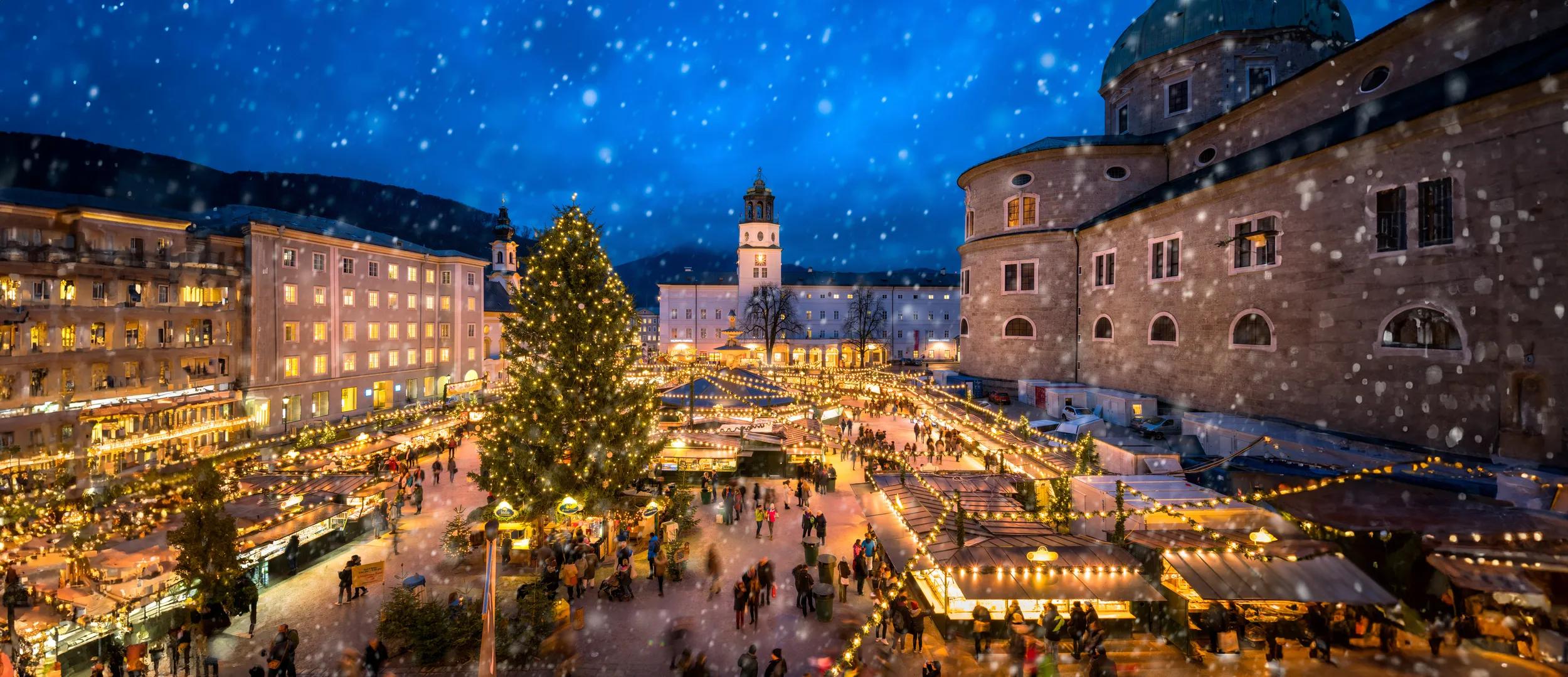 Salzburg Christmas markets in winter