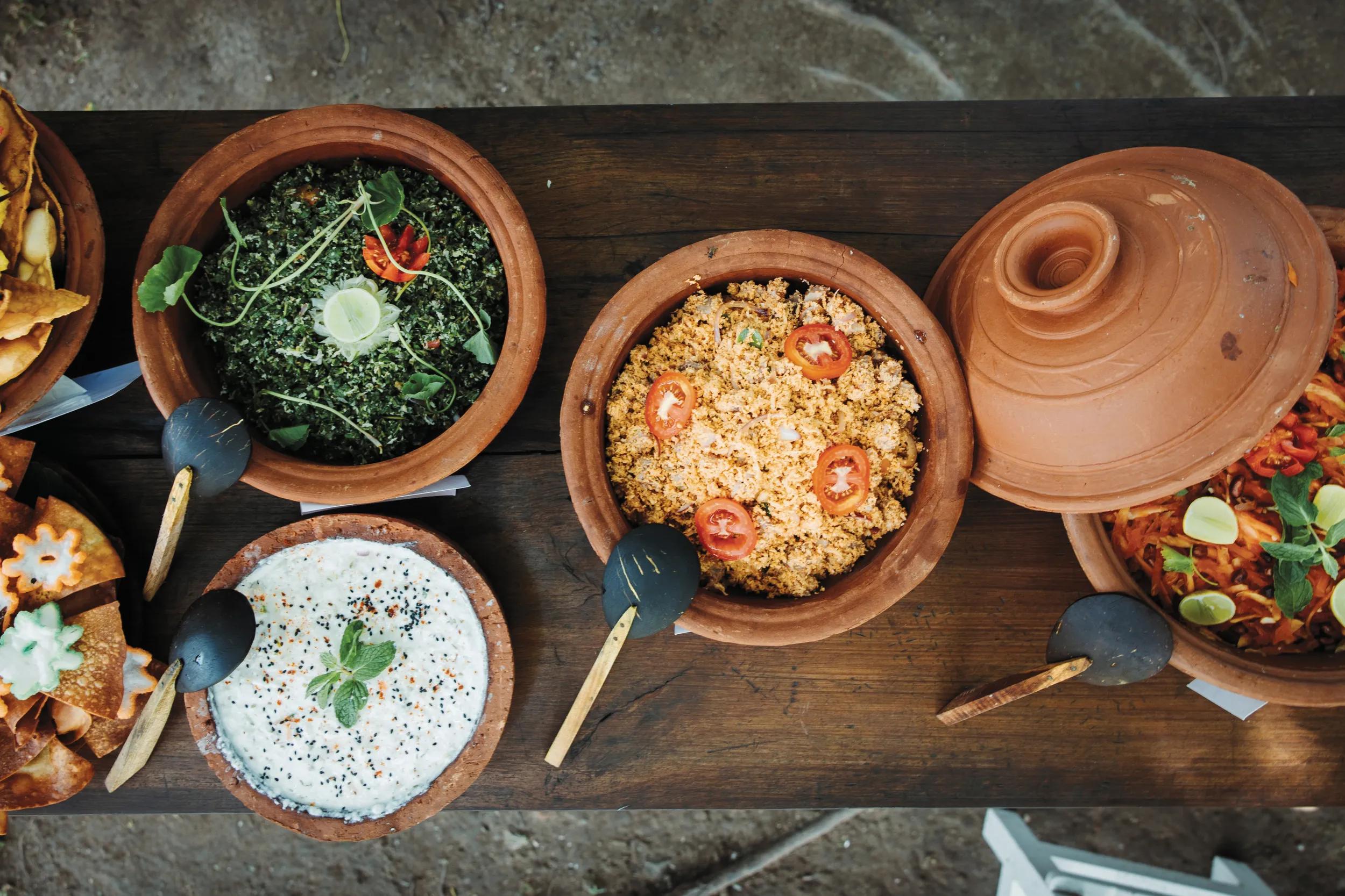 Traditional Sri Lankan Rice and Curry Buffet