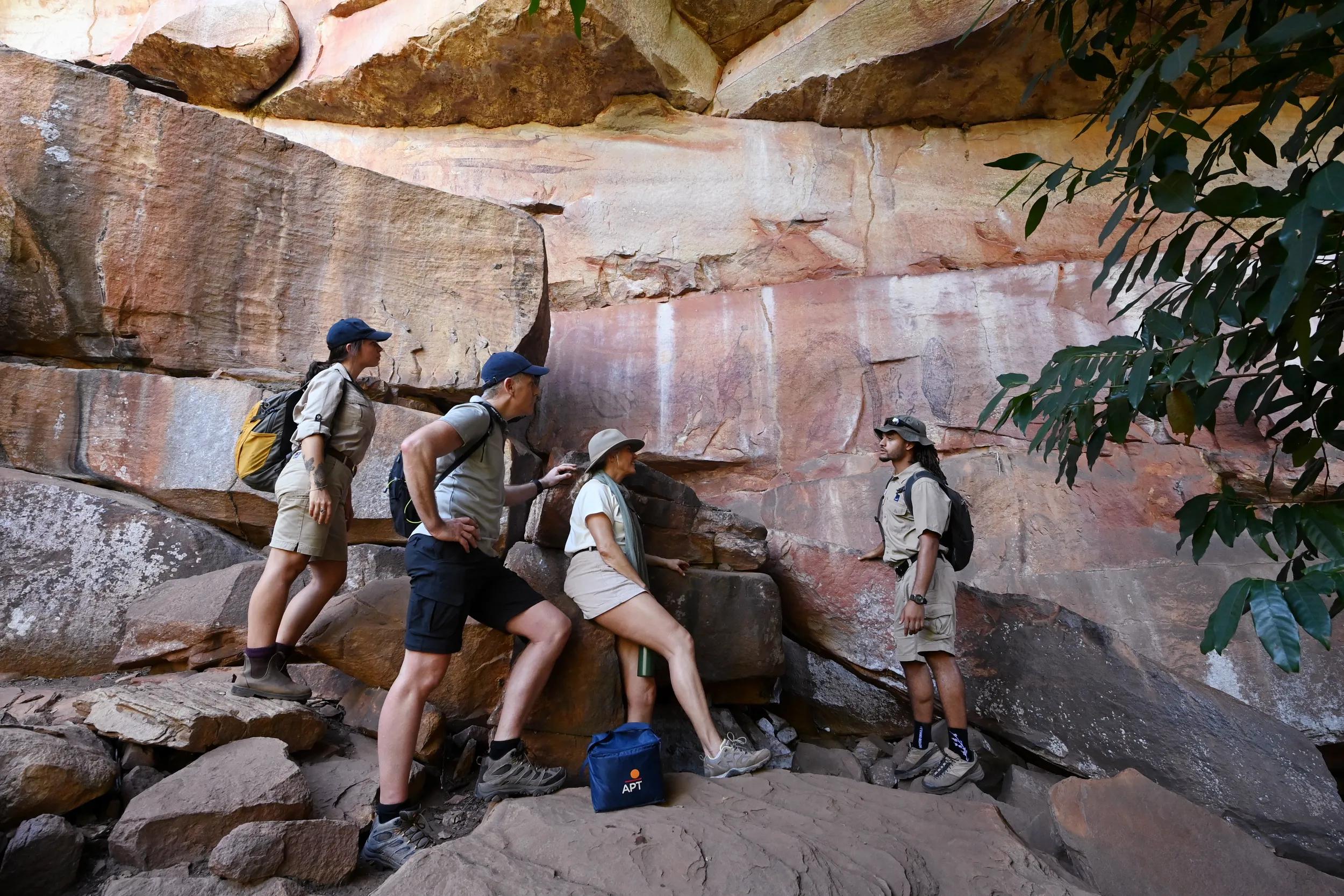 Rock art - APT - Mitchell Falls photo shoot 2024.