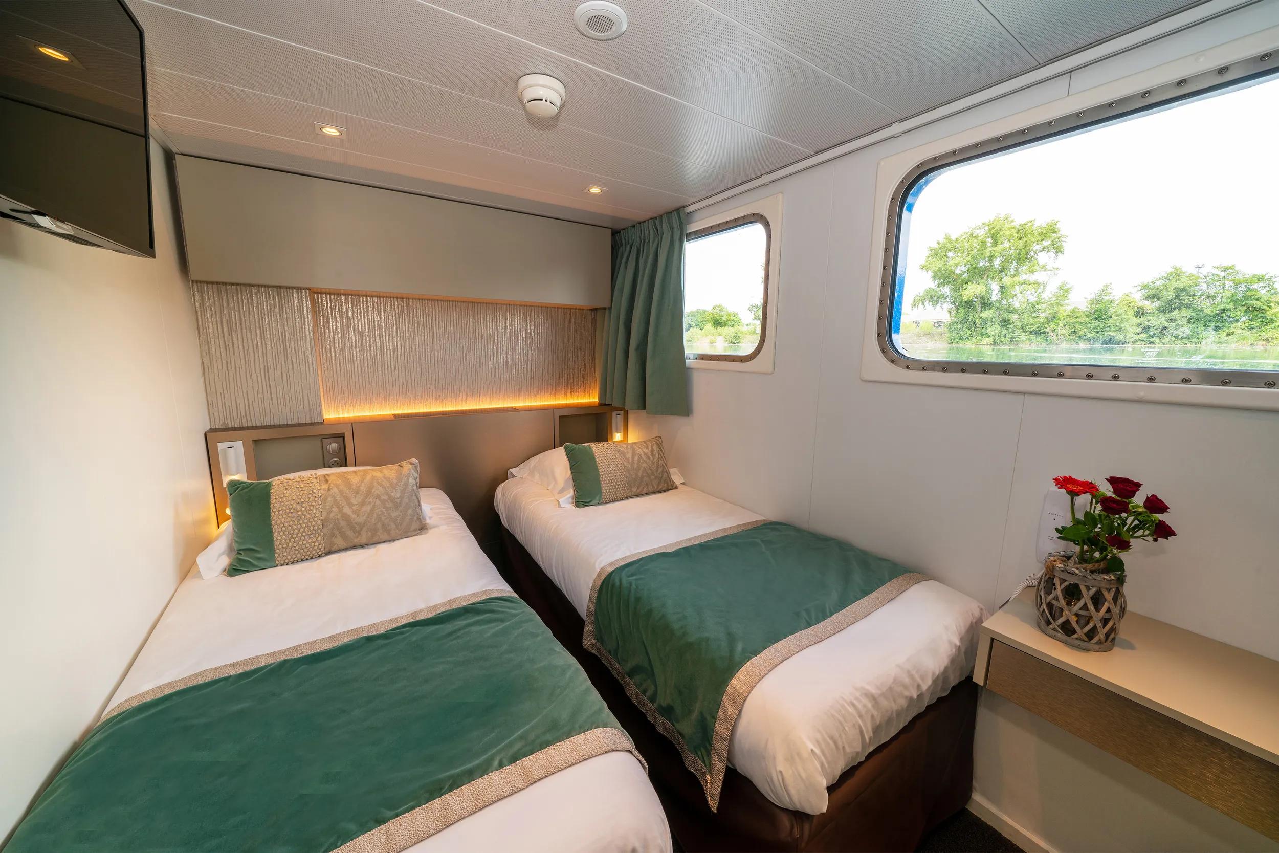 Ship MS Daniele twin single cabin.