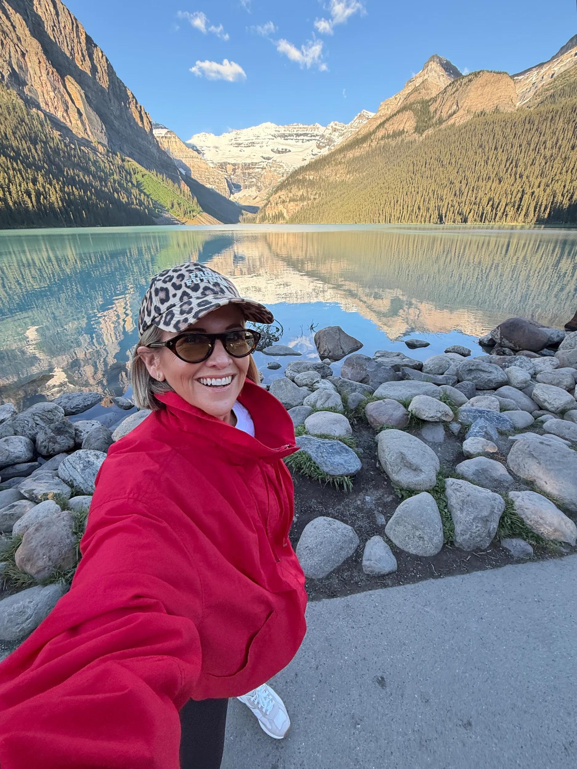 Influencer photo from Nikki @stylingyou travelling Canada with TM - Fairmont Chateau Lake Louise.
