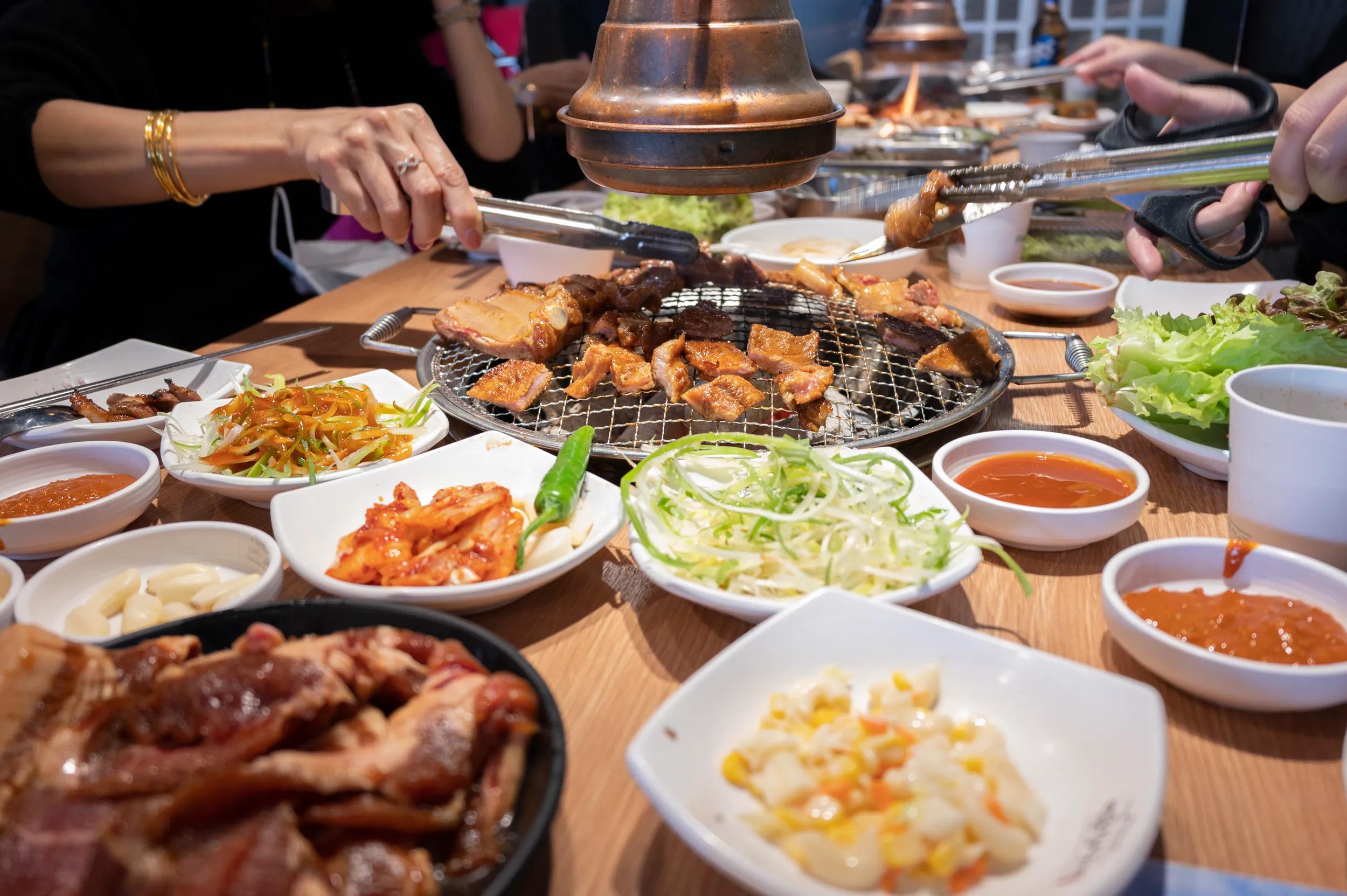 Korean BBQ buffet.