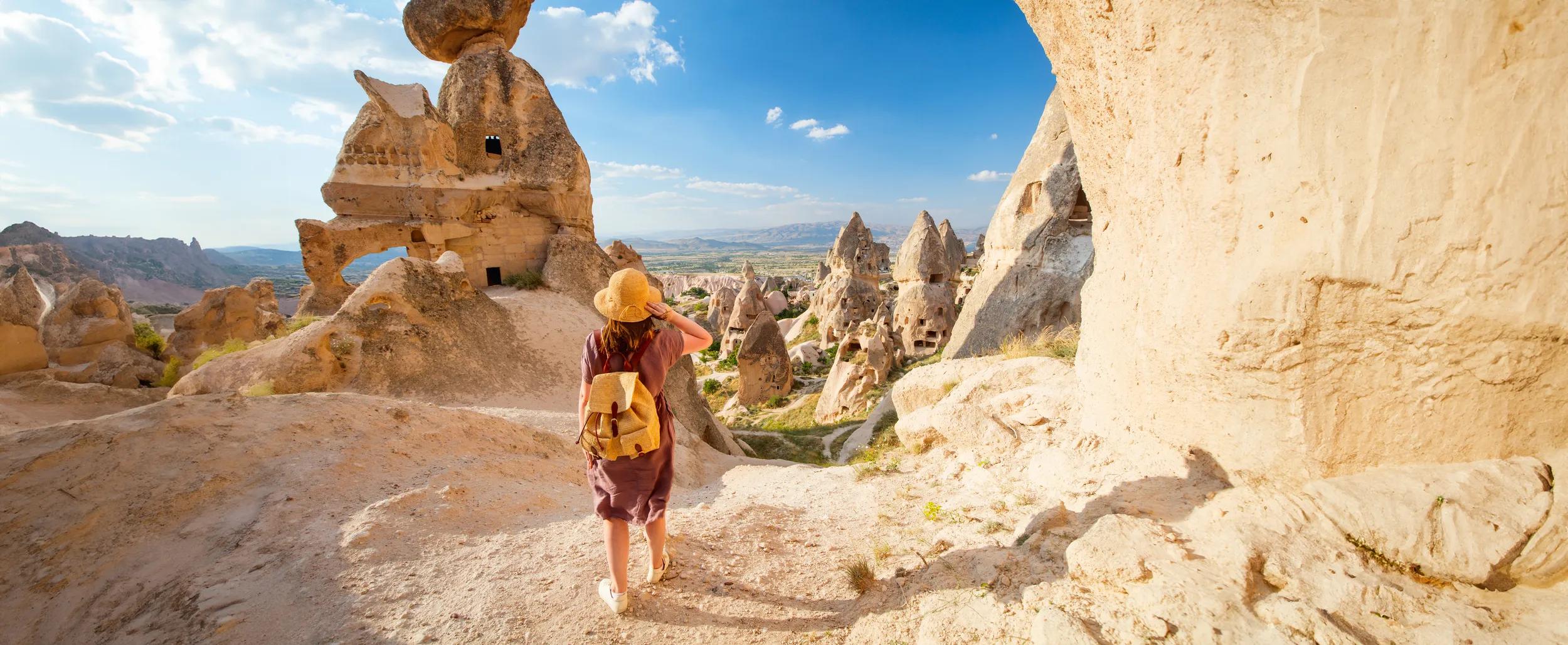 Rock formations in Cappadocia