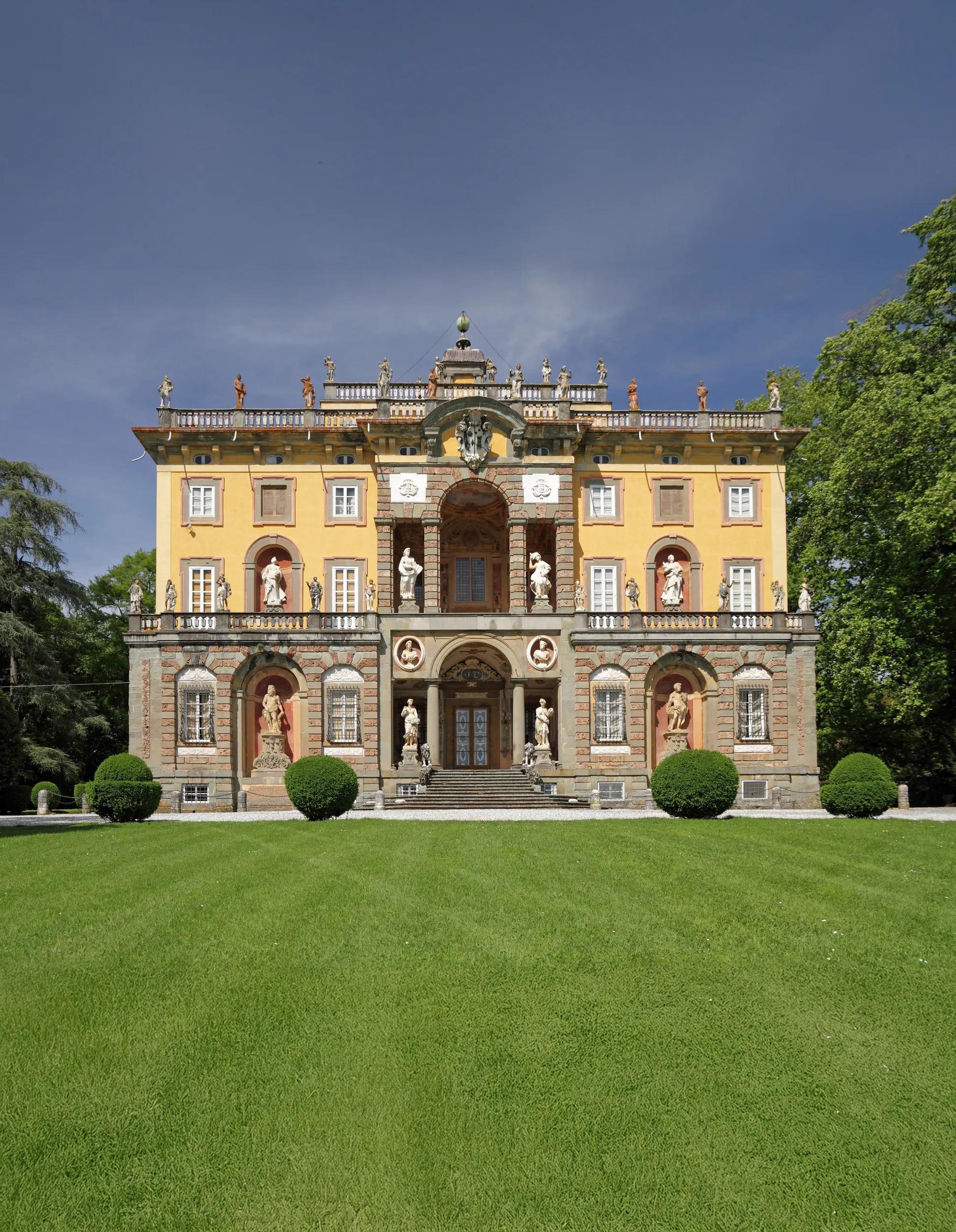 The Villa Torrigiani,  one of the most opulent and spectacular in the whole Lucca area, Tuscany, Italy, Europe